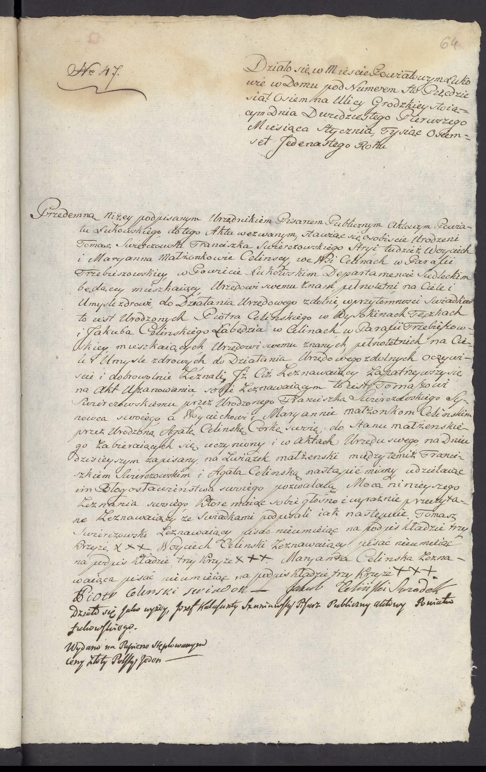 Szaniawski 47/1811, s. 1
