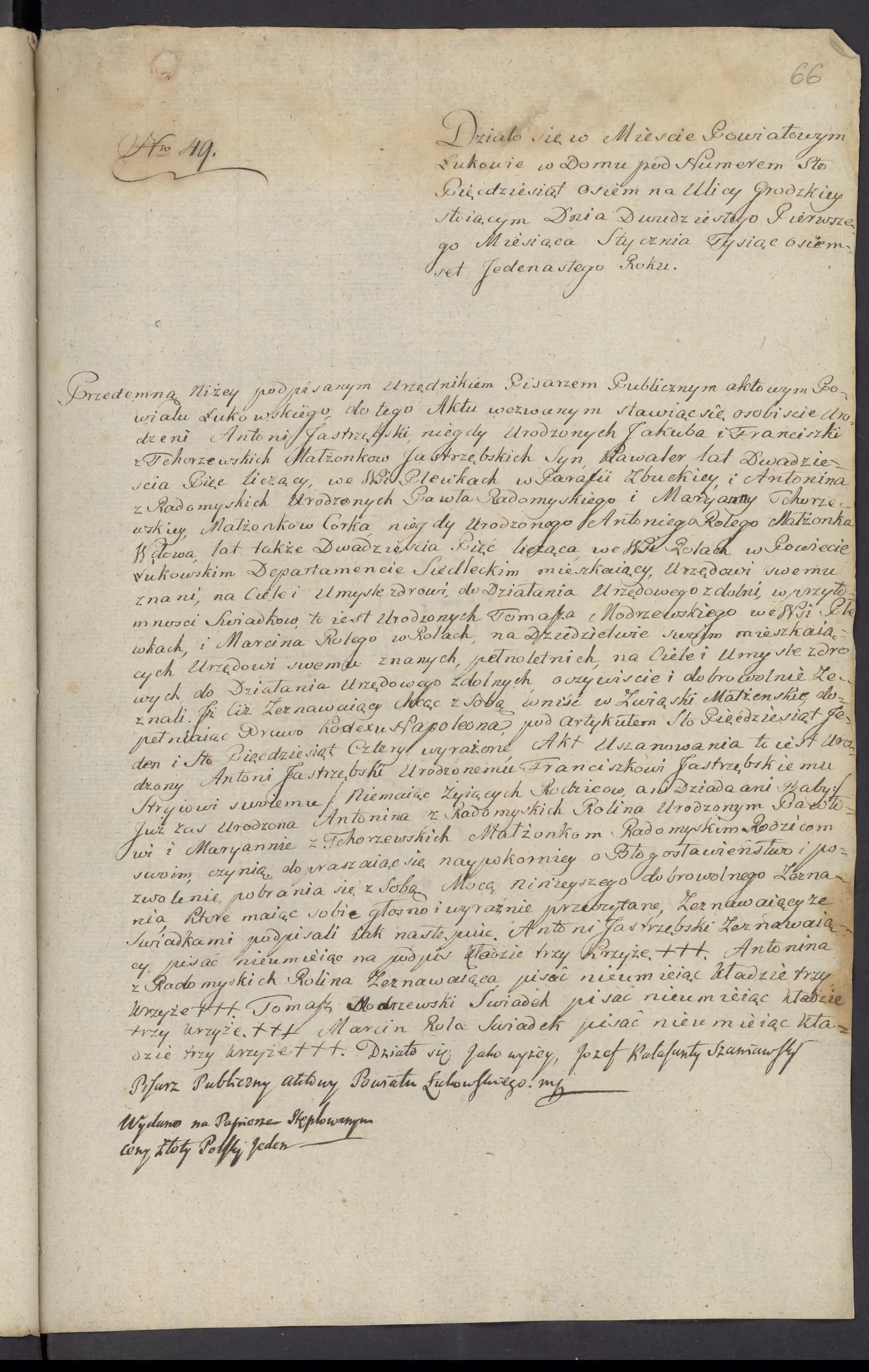 Szaniawski 49/1811, s. 1
