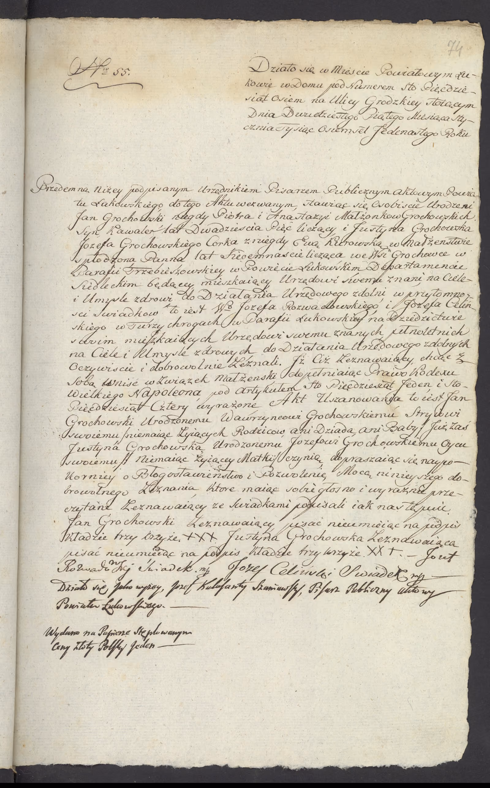 Szaniawski 55/1811, s. 1