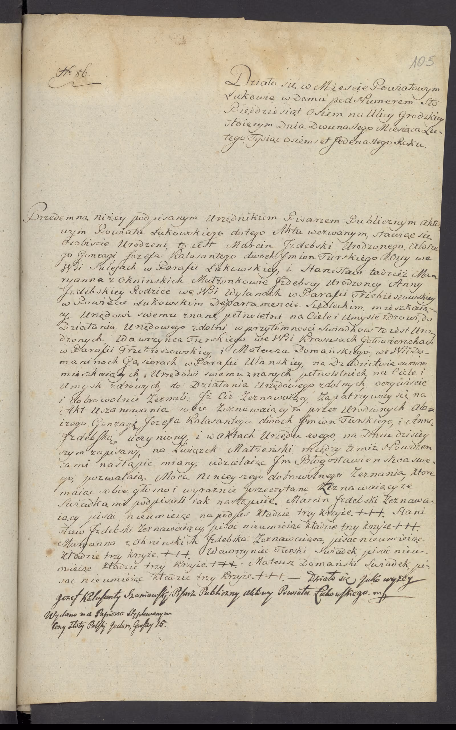 Szaniawski 86/1811, s. 1