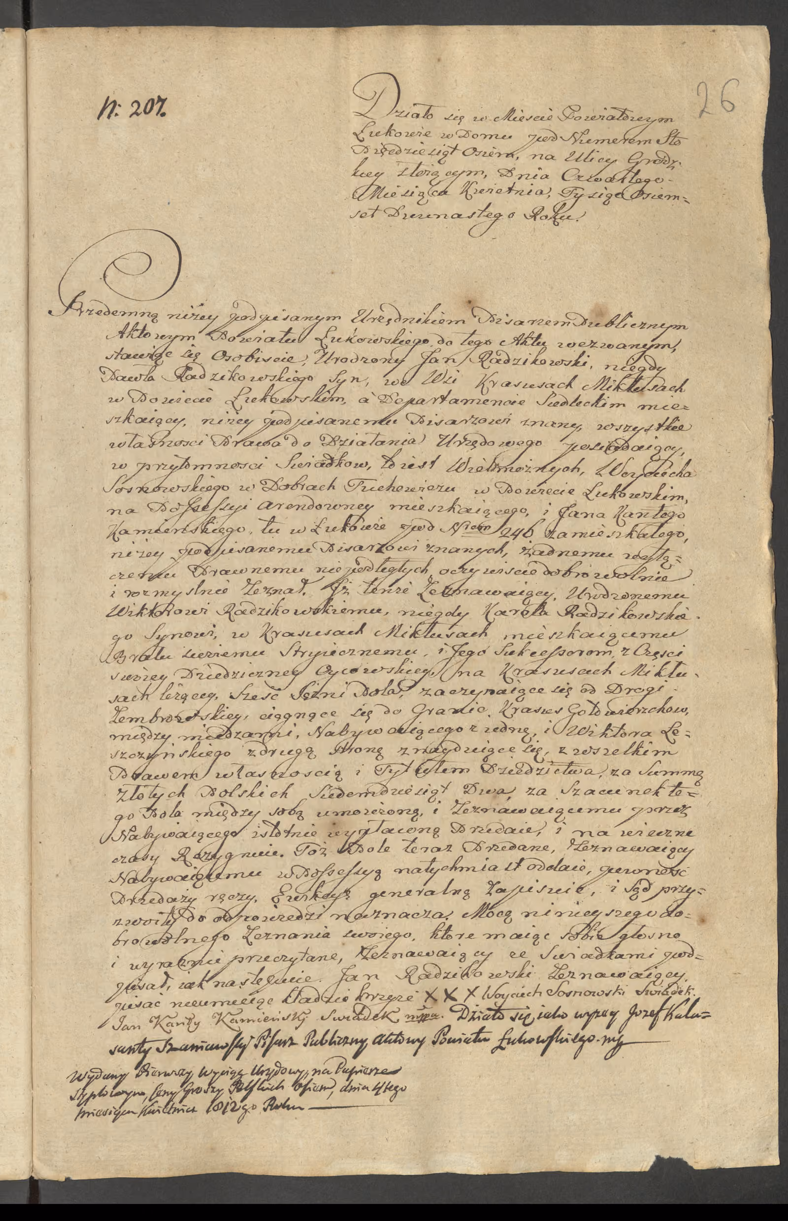 Szaniawski 207/1812, s. 1