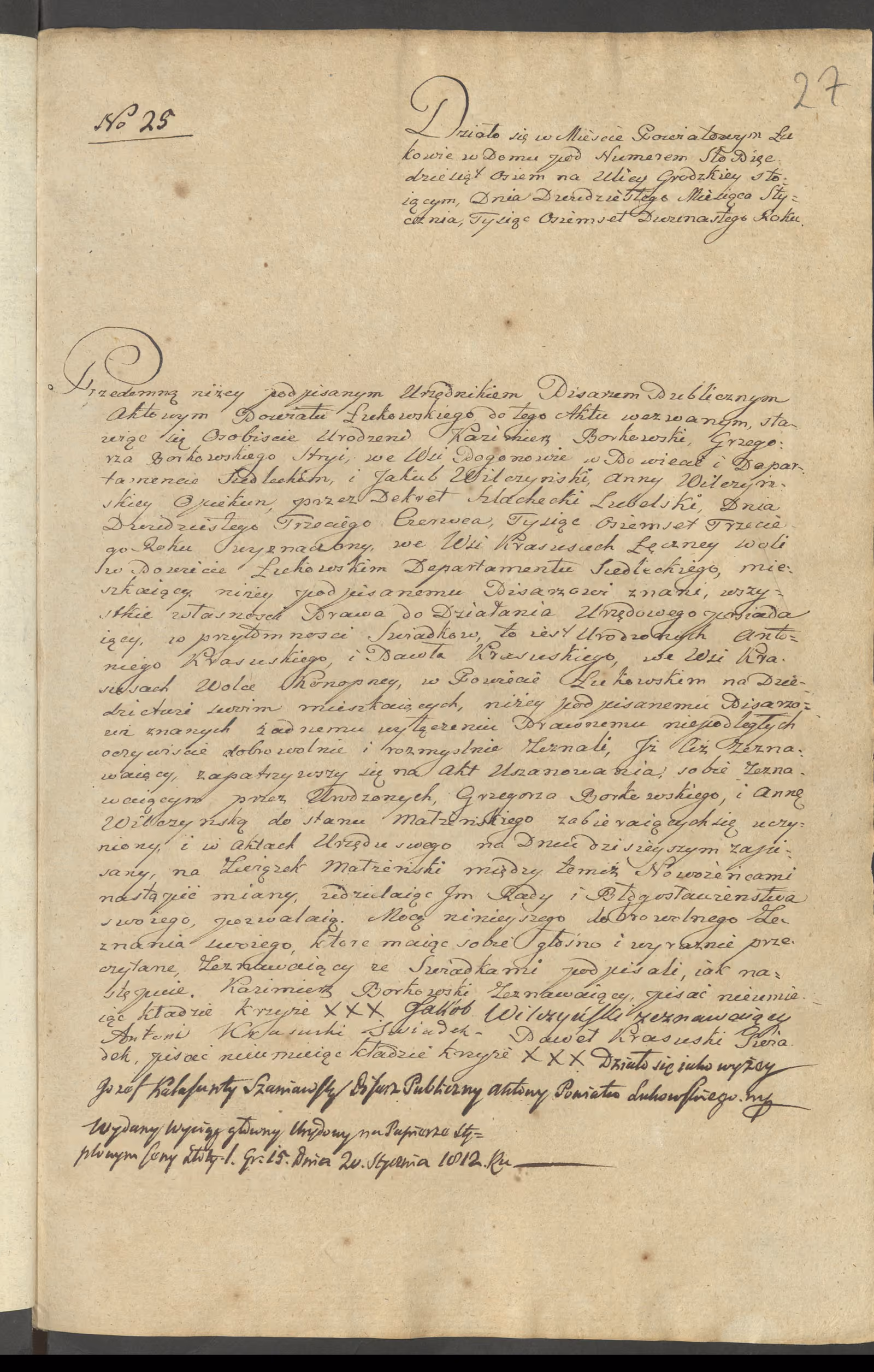 Szaniawski 25/1812, s. 1
