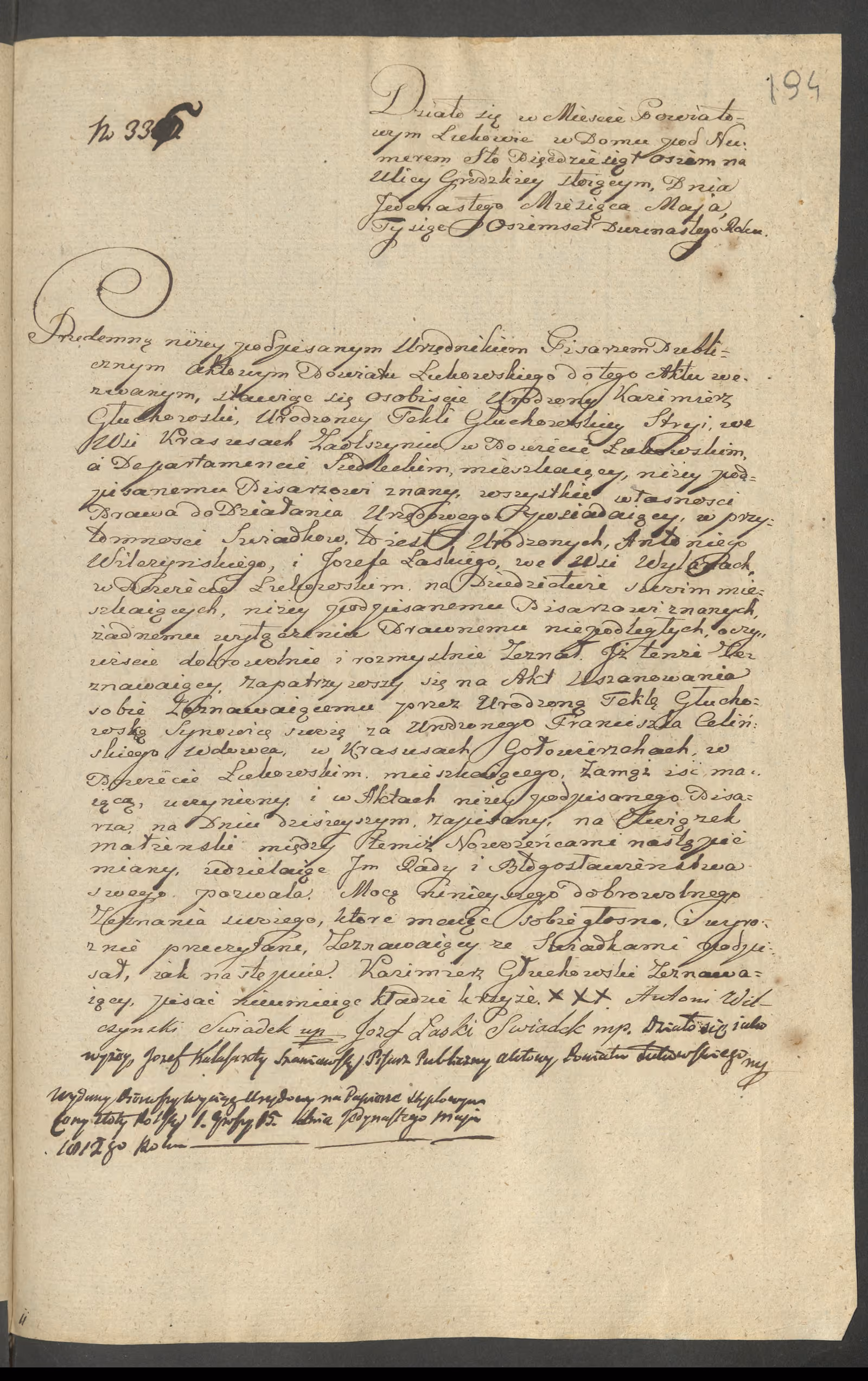 Szaniawski 335/1812, s. 1