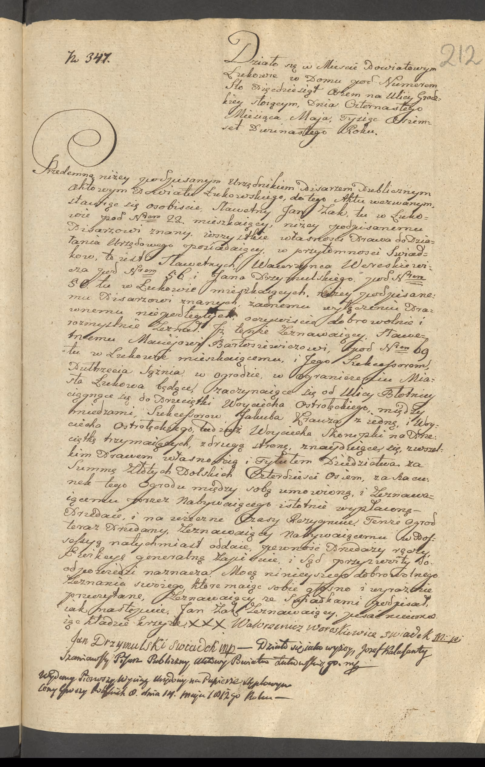 Szaniawski 347/1812, s. 1