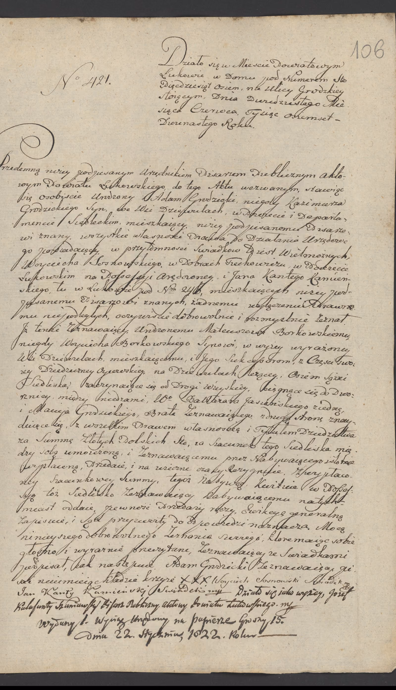 Szaniawski 421/1812, s. 1
