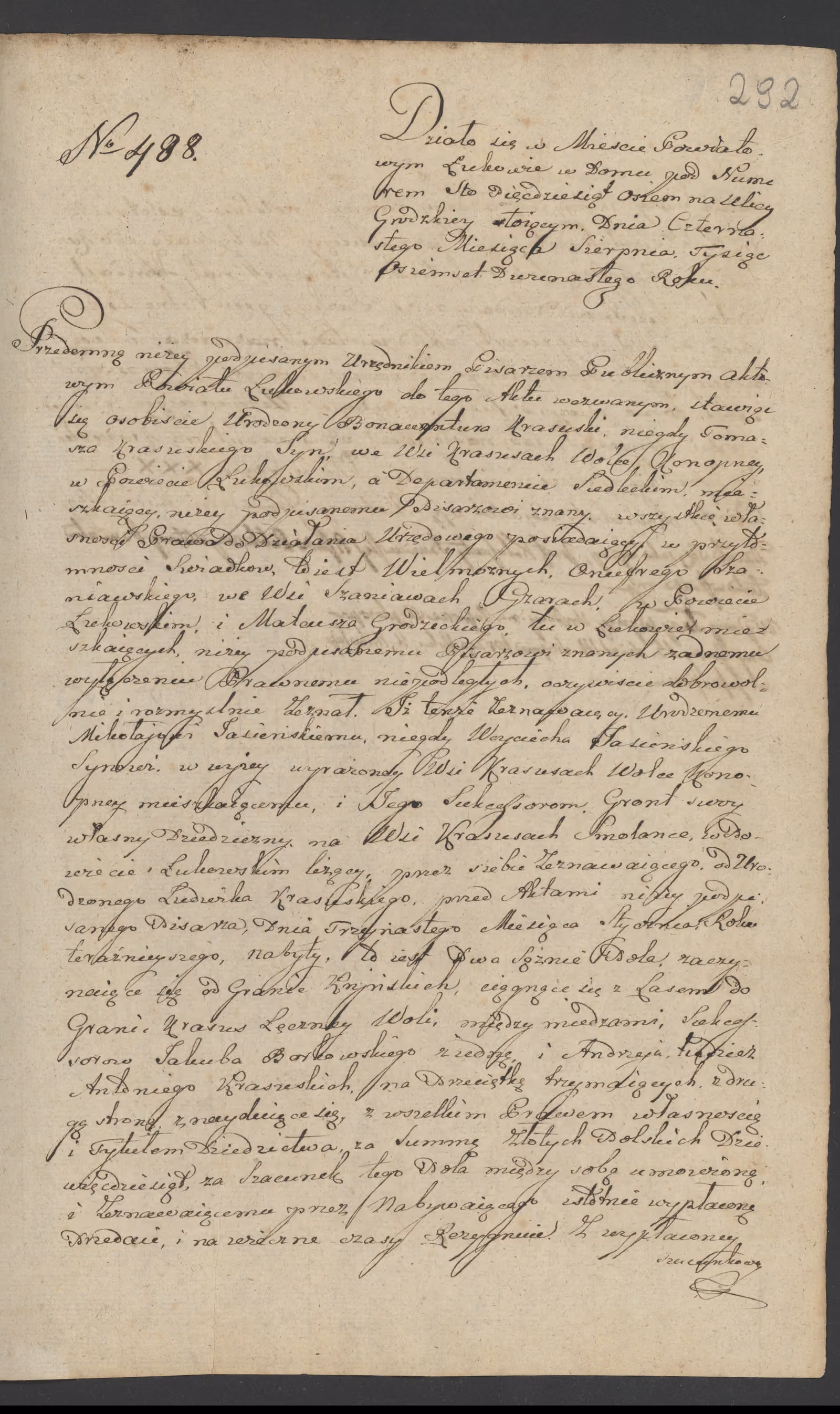 Szaniawski 488/1812, s. 1