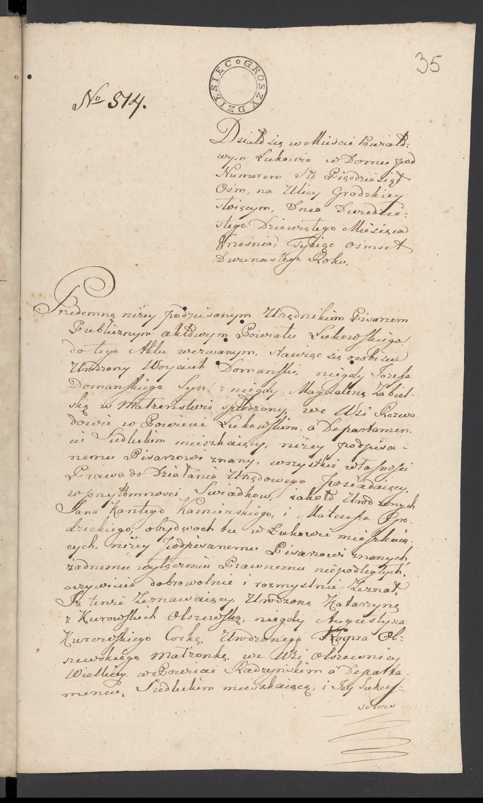 Szaniawski 514/1812, s. 1