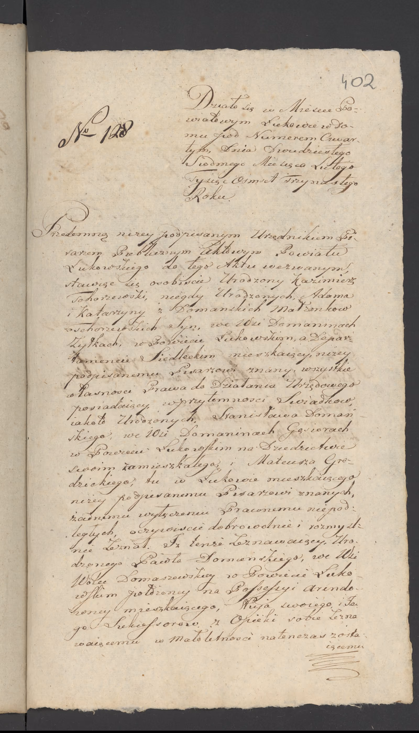 Szaniawski 128/1813, s. 1