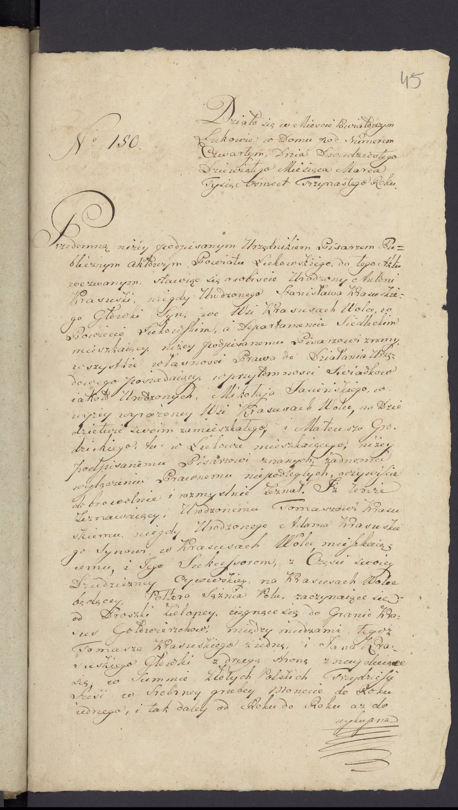 Szaniawski 150/1813, s. 1