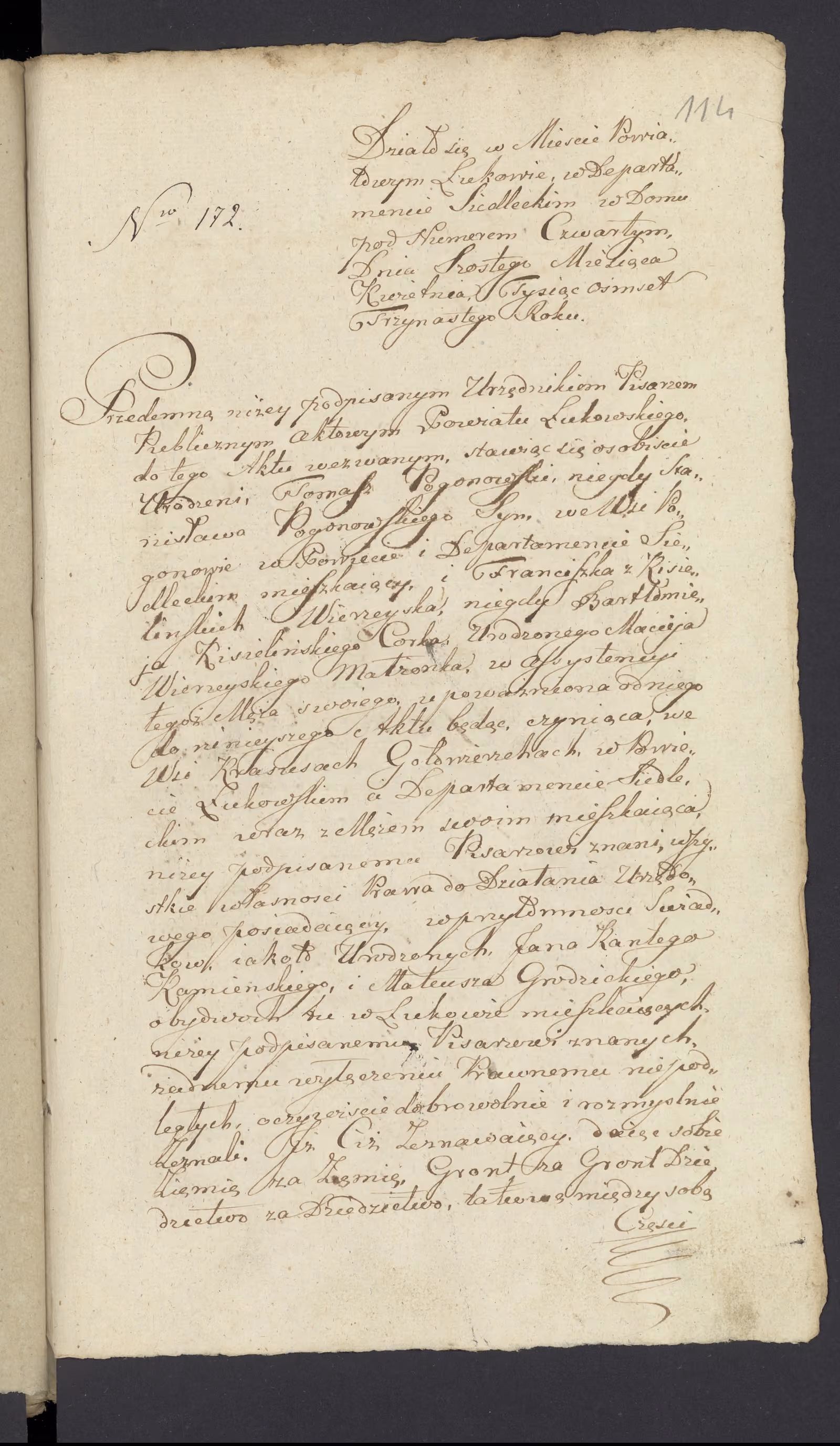 Szaniawski 172/1813, s. 1