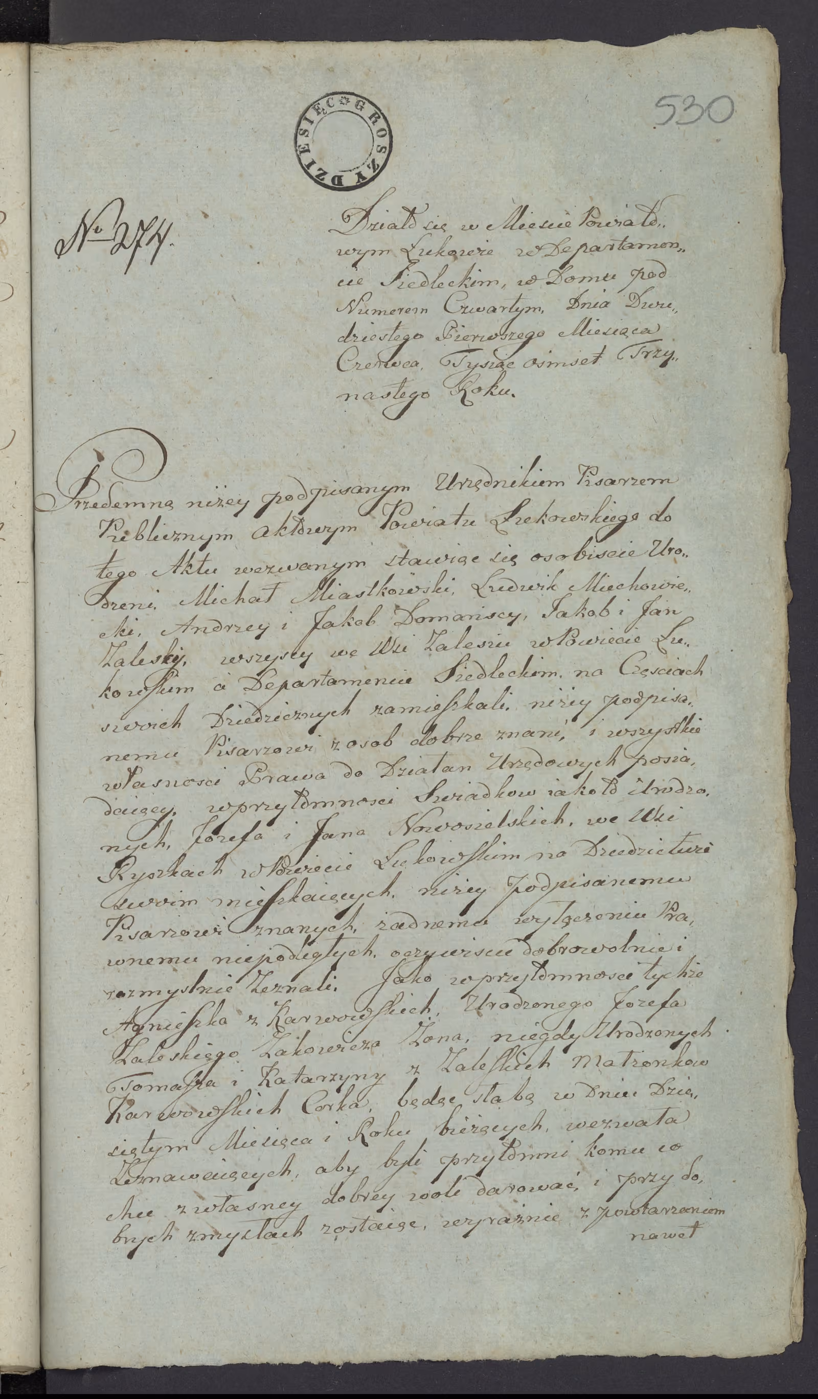 Szaniawski 274/1813, s. 1