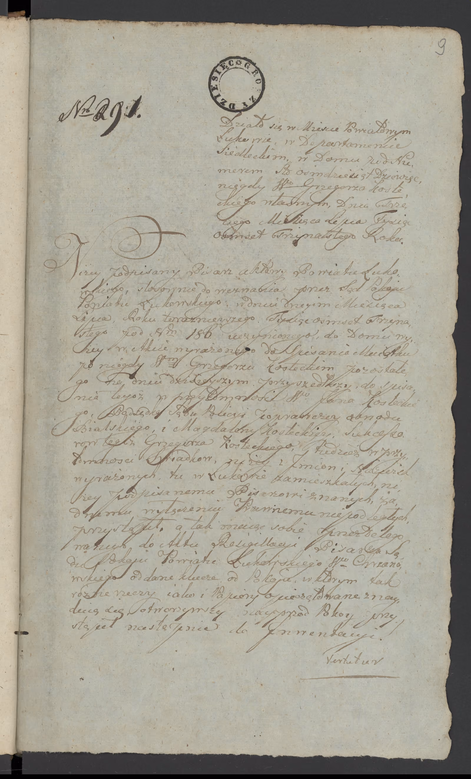 Szaniawski 291/1813, s. 1