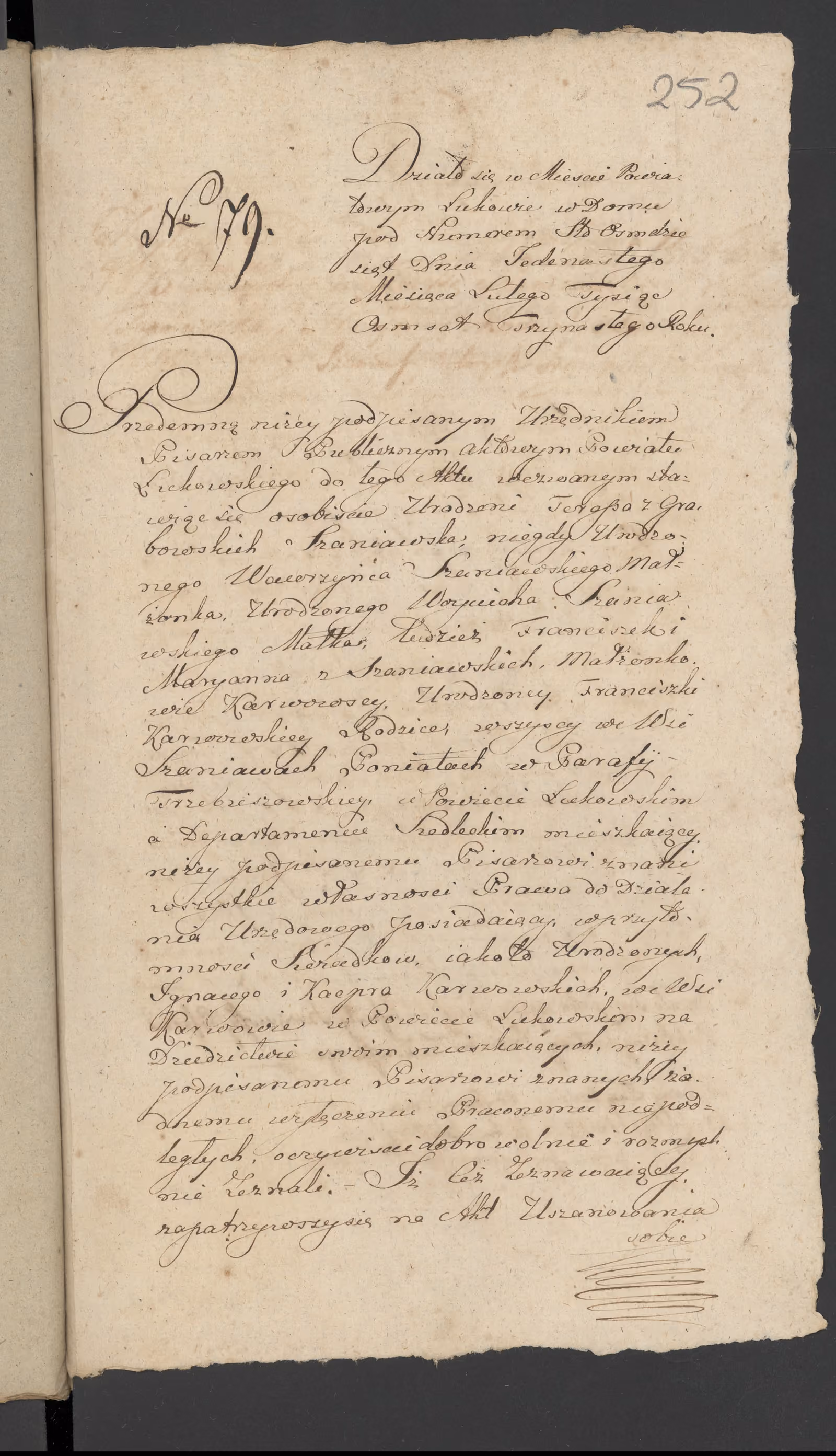 Szaniawski 79/1813, s. 1