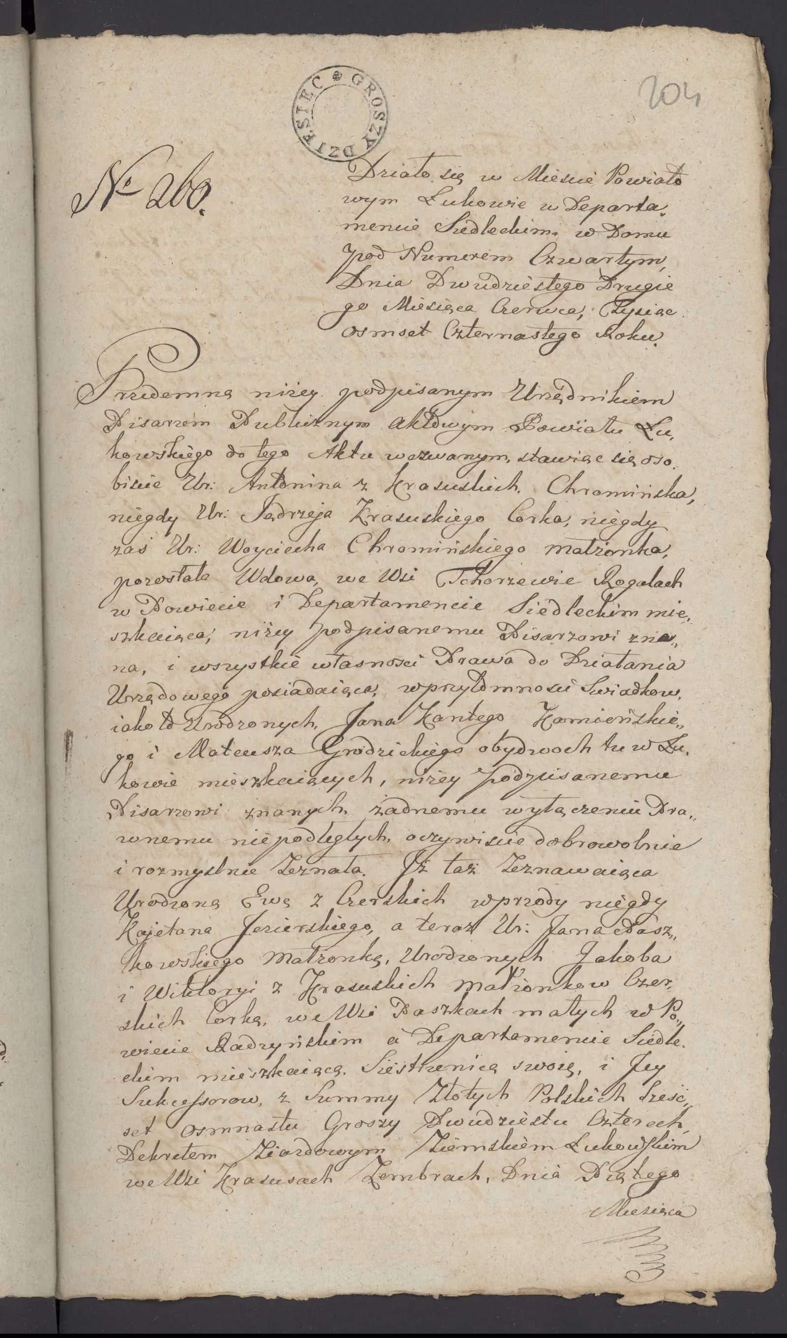 Szaniawski 260/1814, s. 1