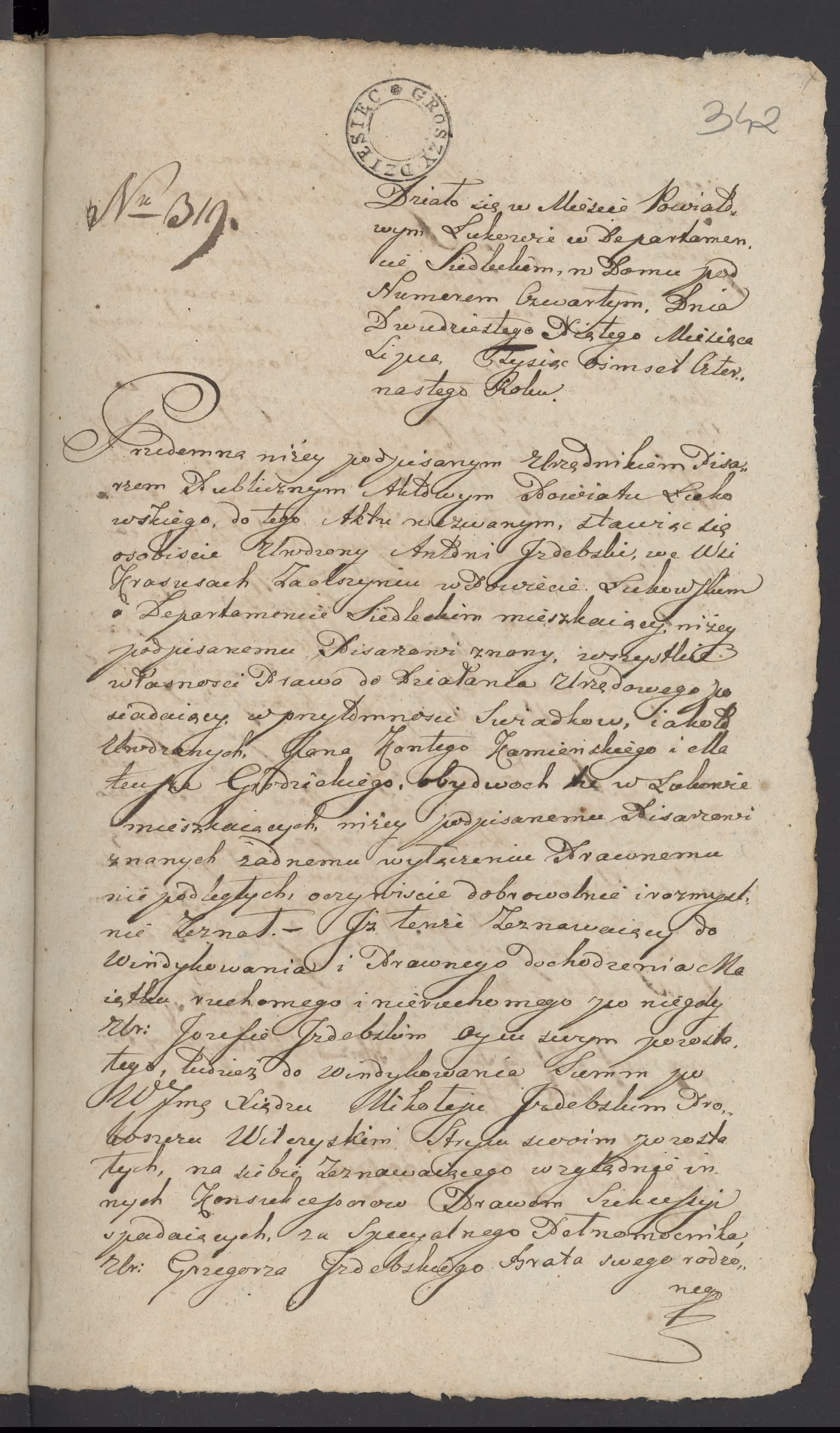 Szaniawski 319/1814, s. 1