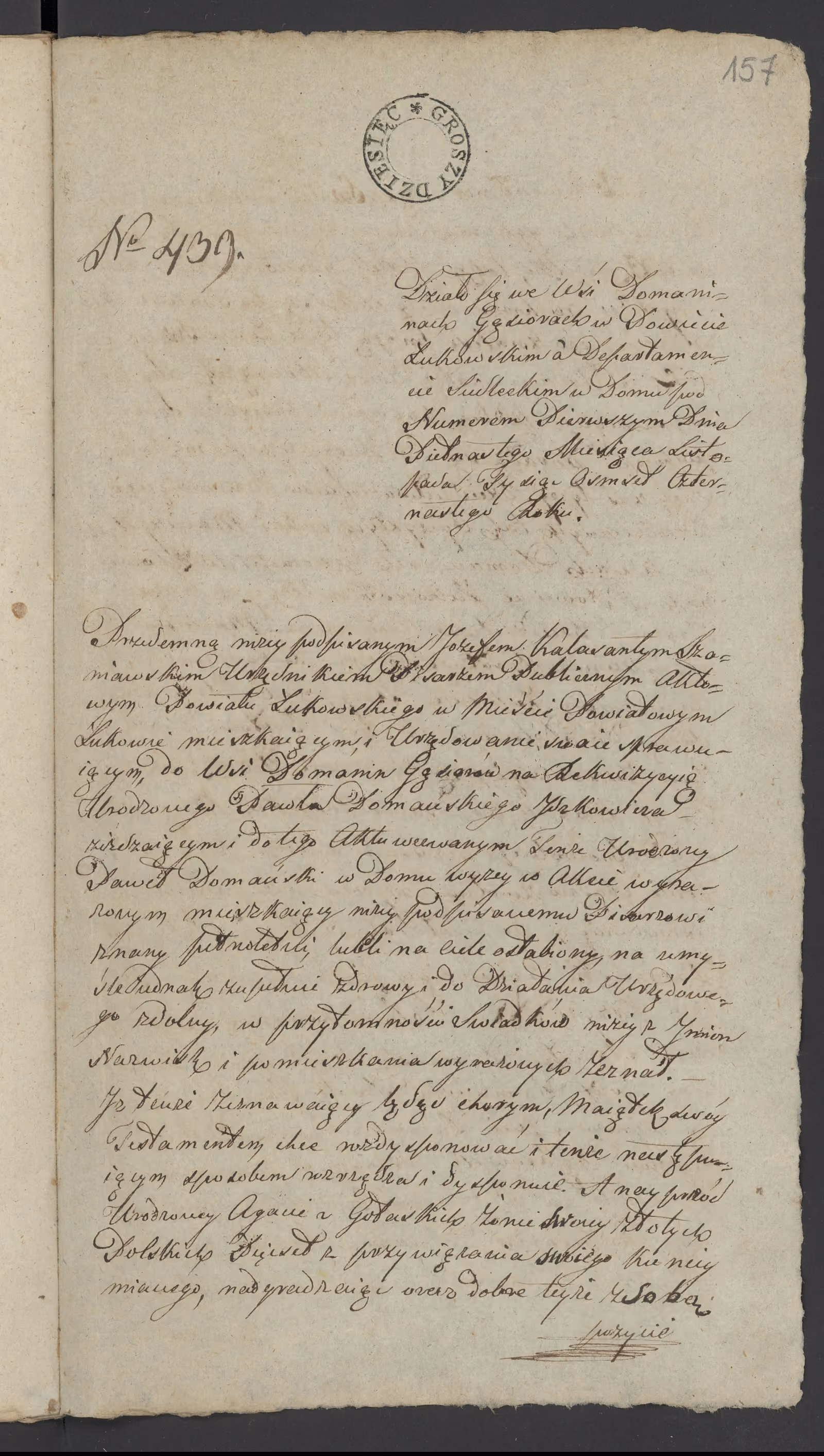 Szaniawski 439/1814, s. 1