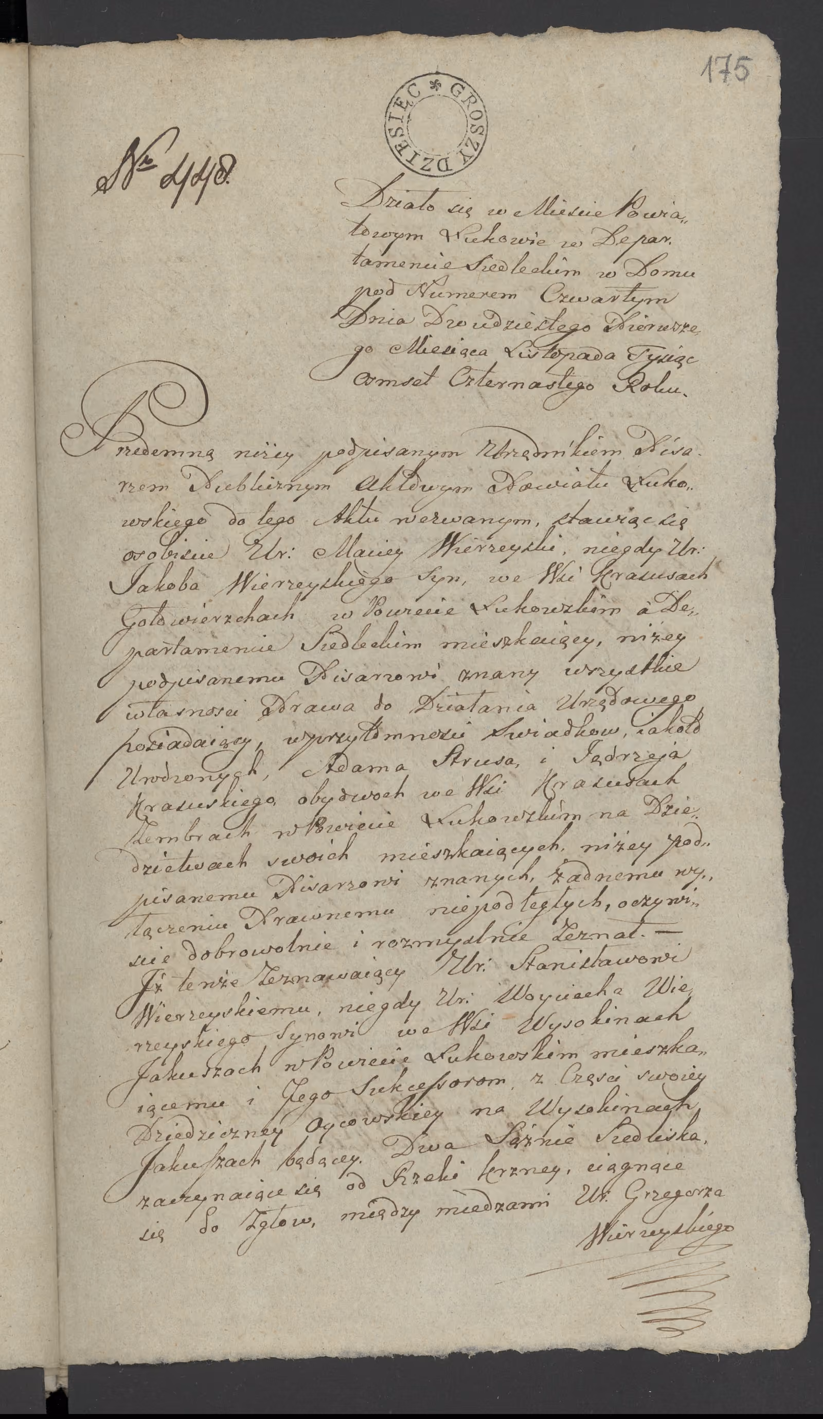 Szaniawski 448/1814, s. 1