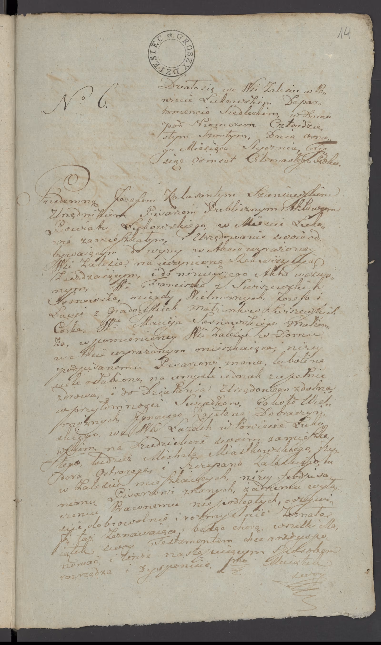 Szaniawski 6/1814, s. 1