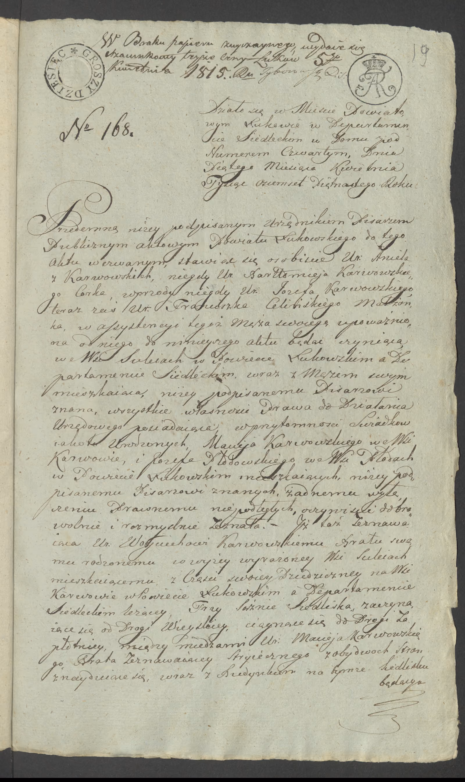 Szaniawski 168/1815, s. 1