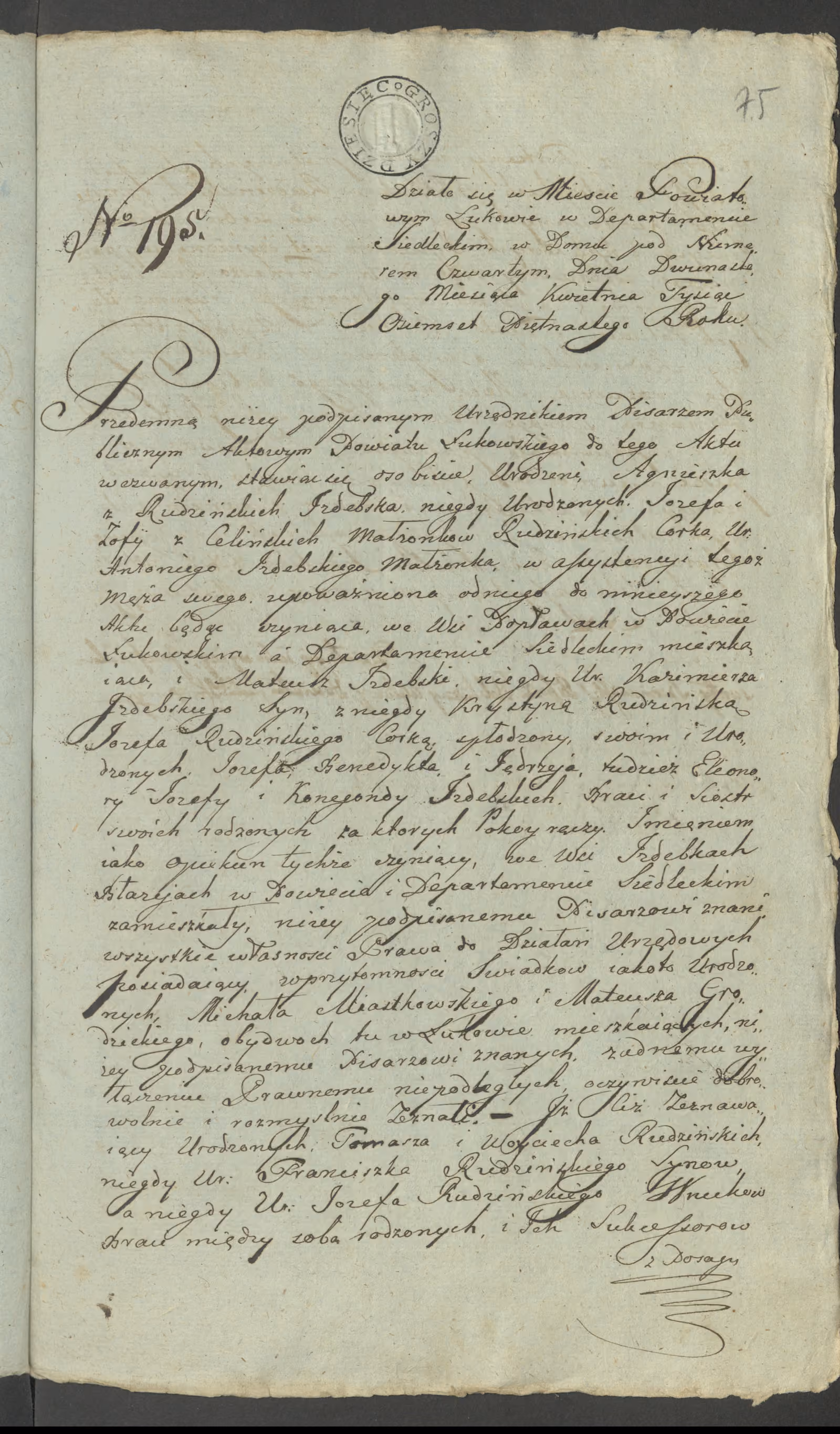 Szaniawski 195/1815, s. 1