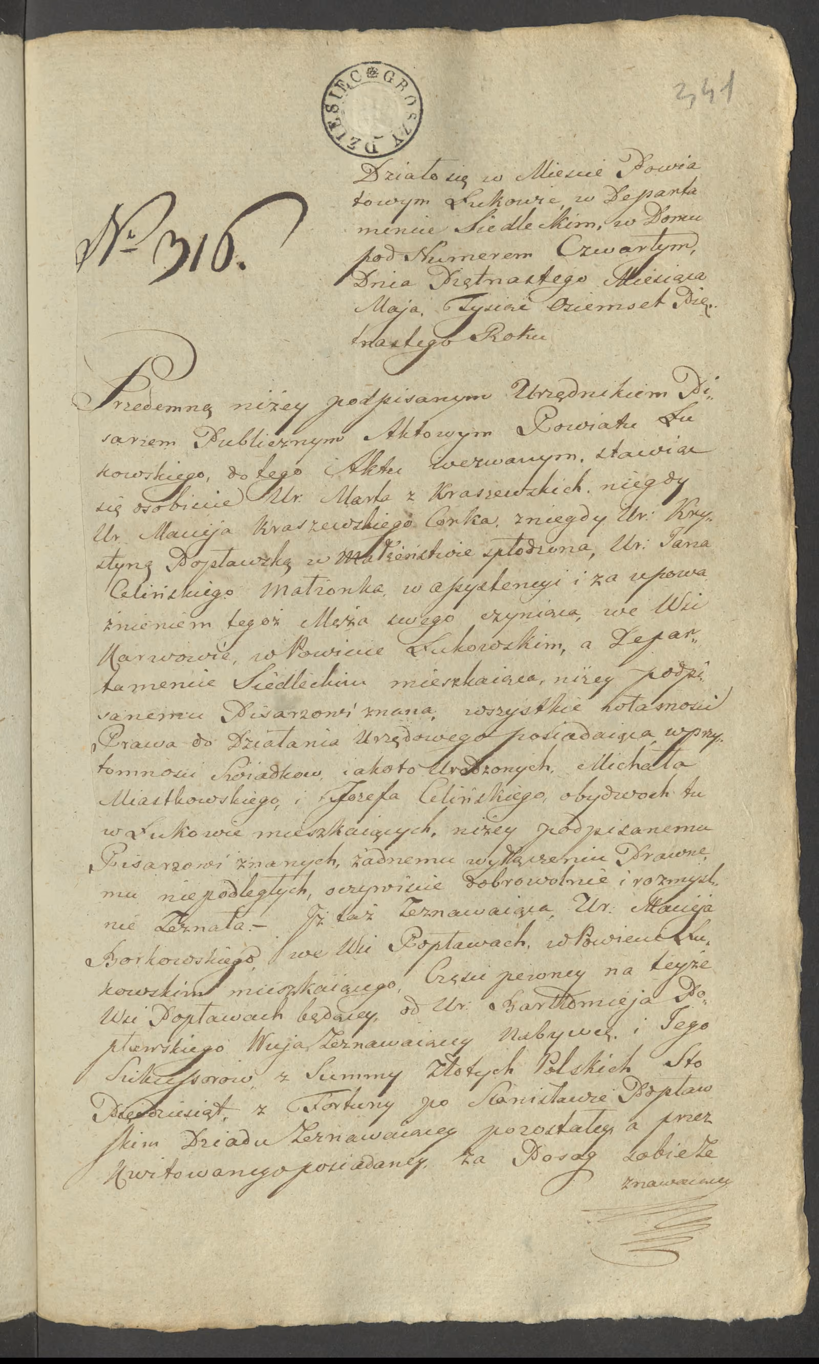 Szaniawski 316/1815, s. 1
