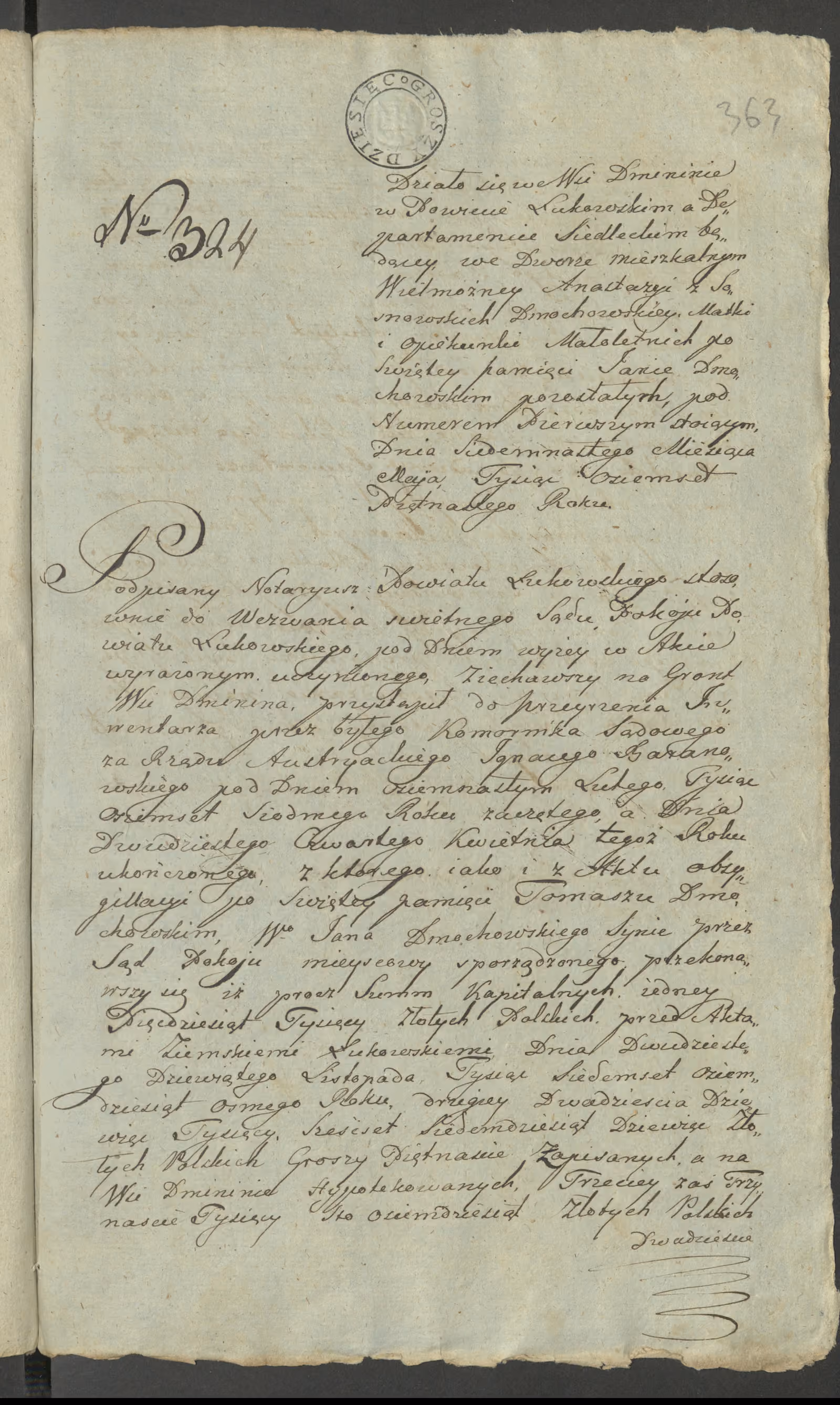 Szaniawski 324/1815, s. 1