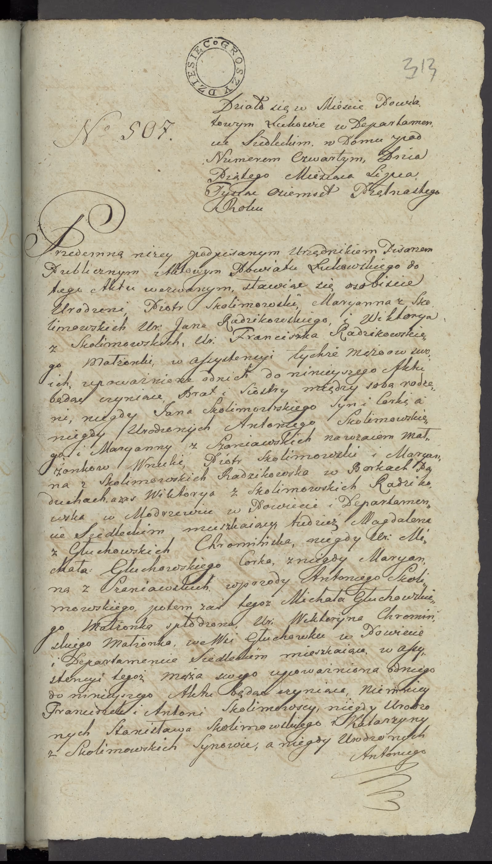 Szaniawski 507/1815, s. 1