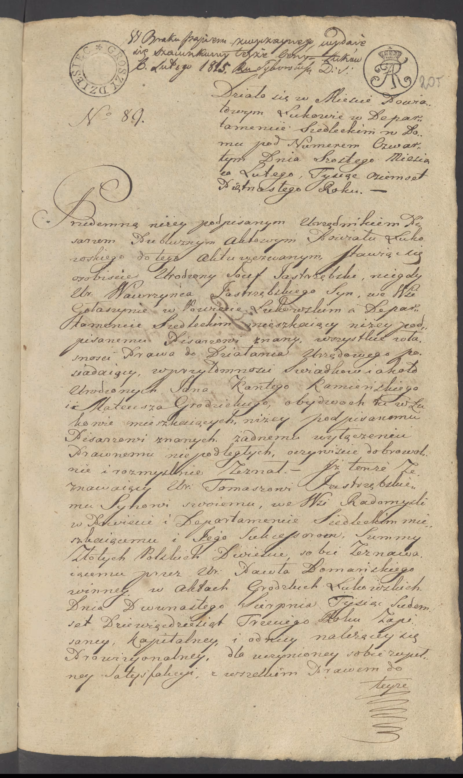 Szaniawski 89/1815, s. 1