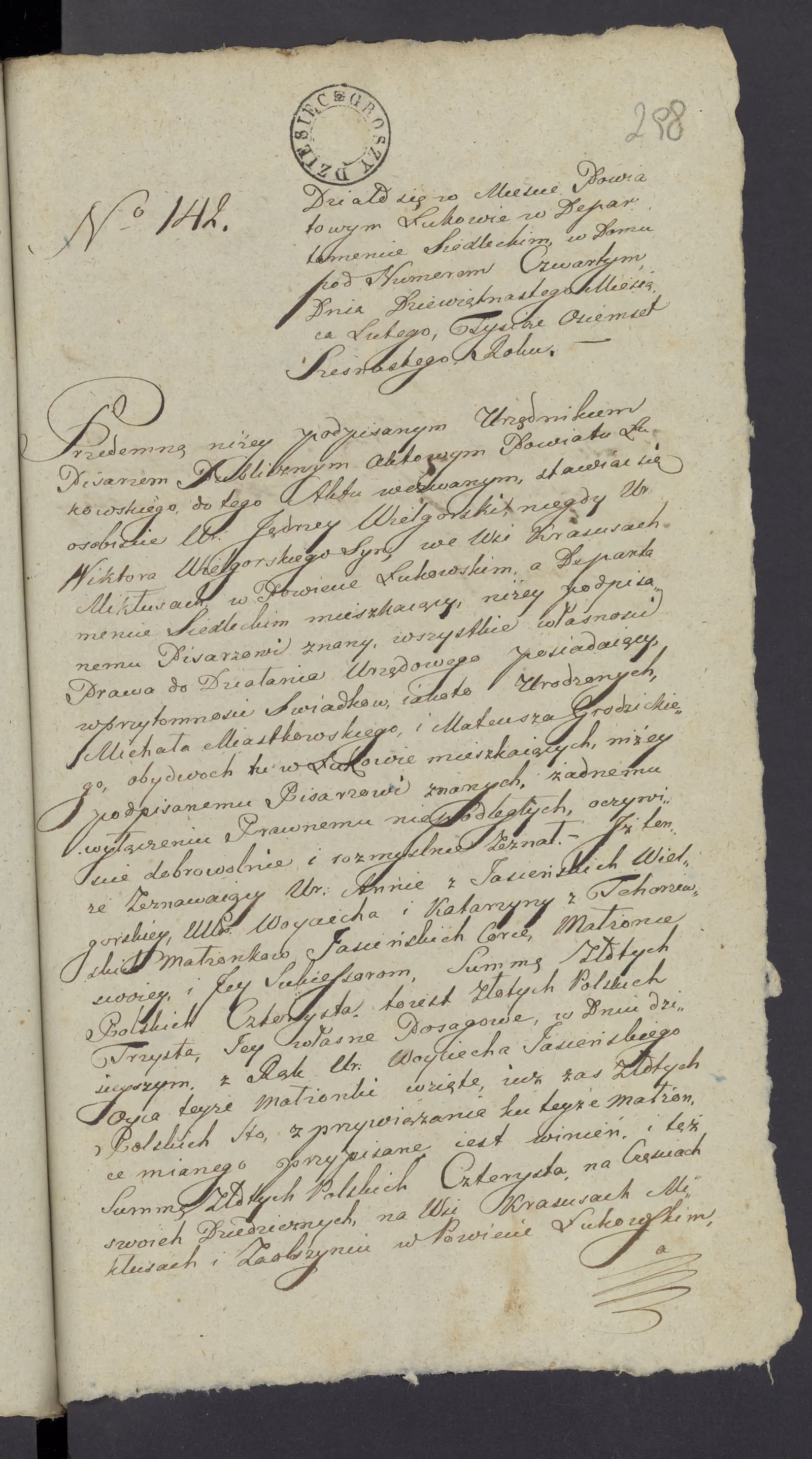 Szaniawski 142/1816, s. 1