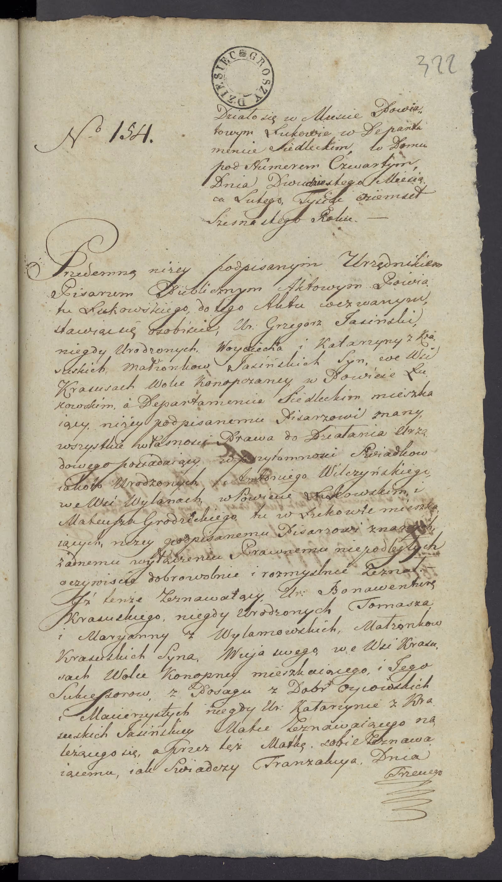 Szaniawski 154/1816, s. 1