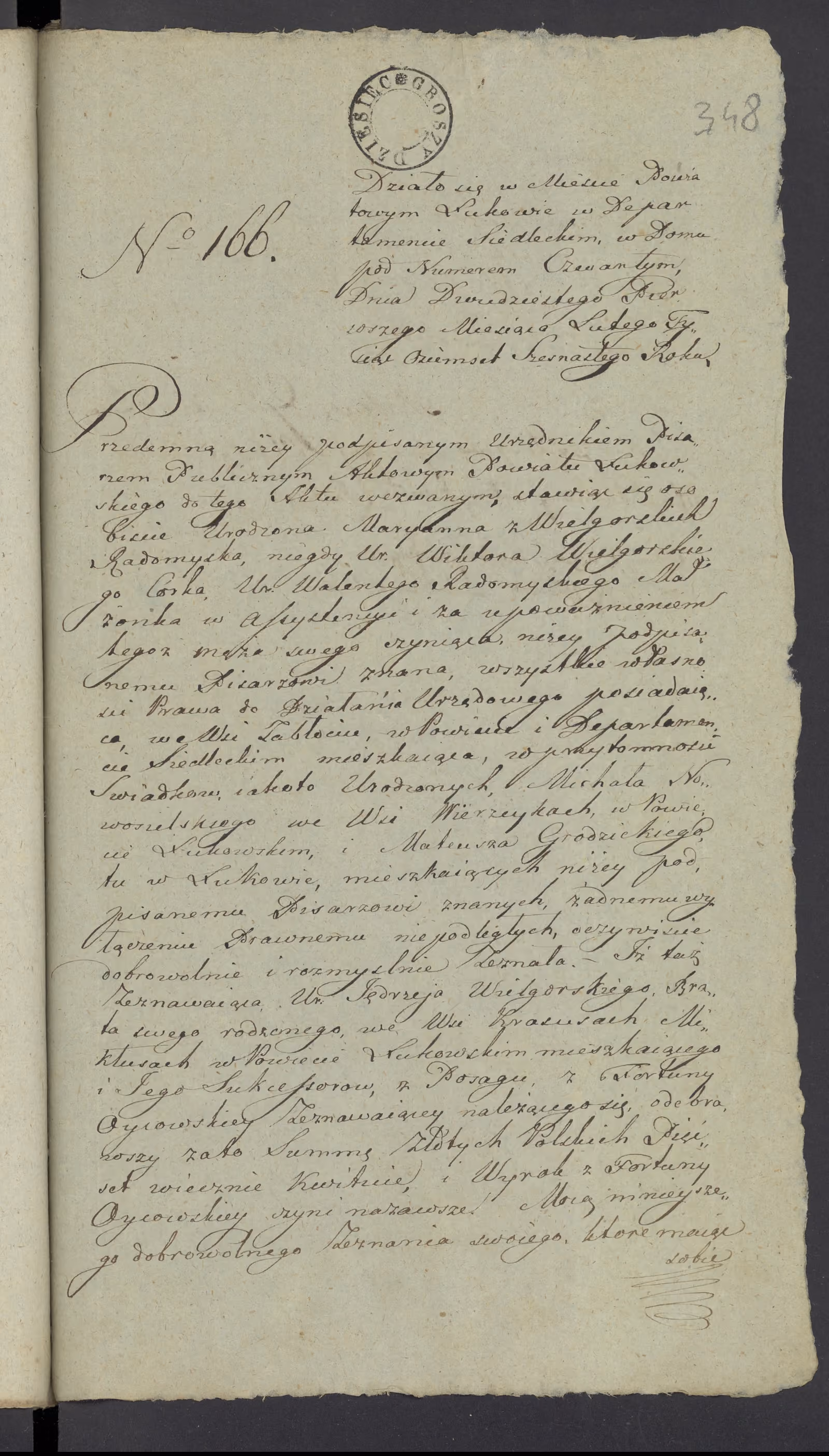 Szaniawski 166/1816, s. 1