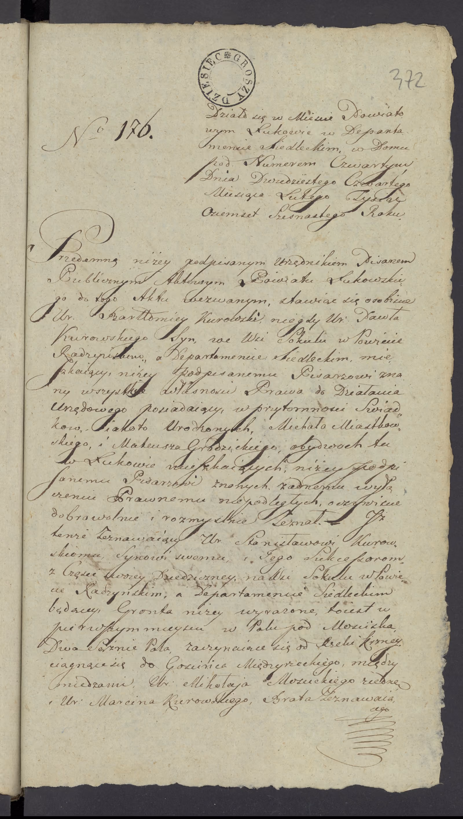 Szaniawski 176/1816, s. 1