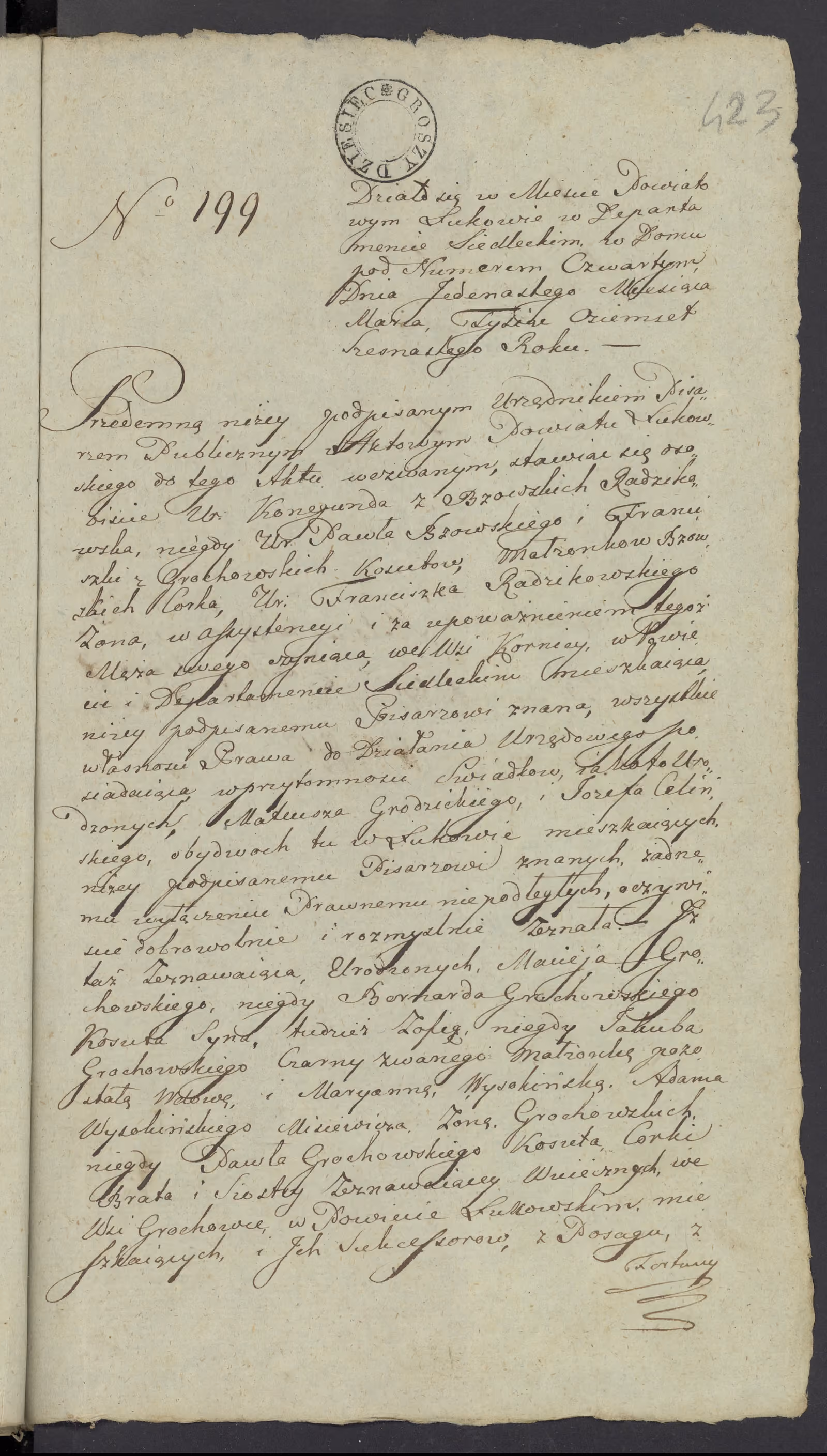 Szaniawski 199/1816, s. 1
