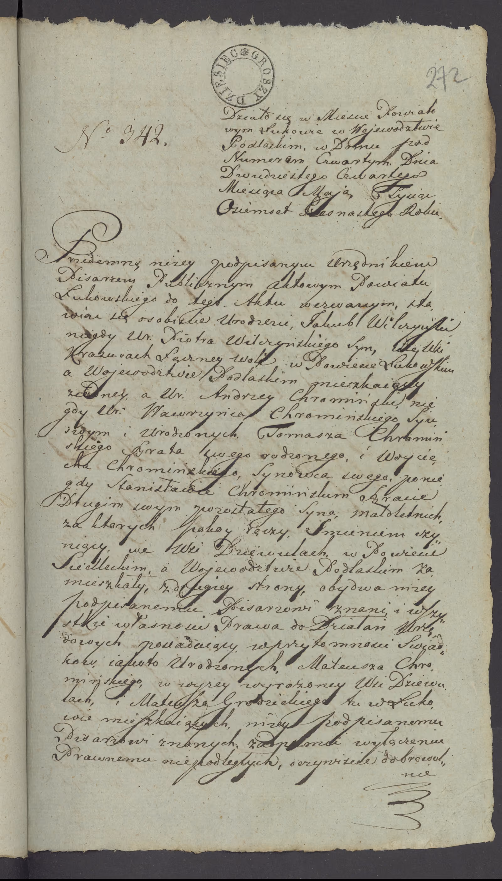 Szaniawski 342/1816, s. 1