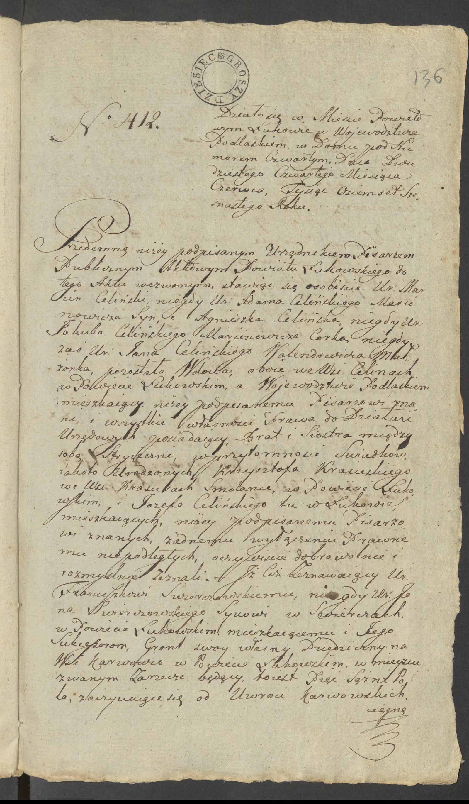Szaniawski 412/1816, s. 1