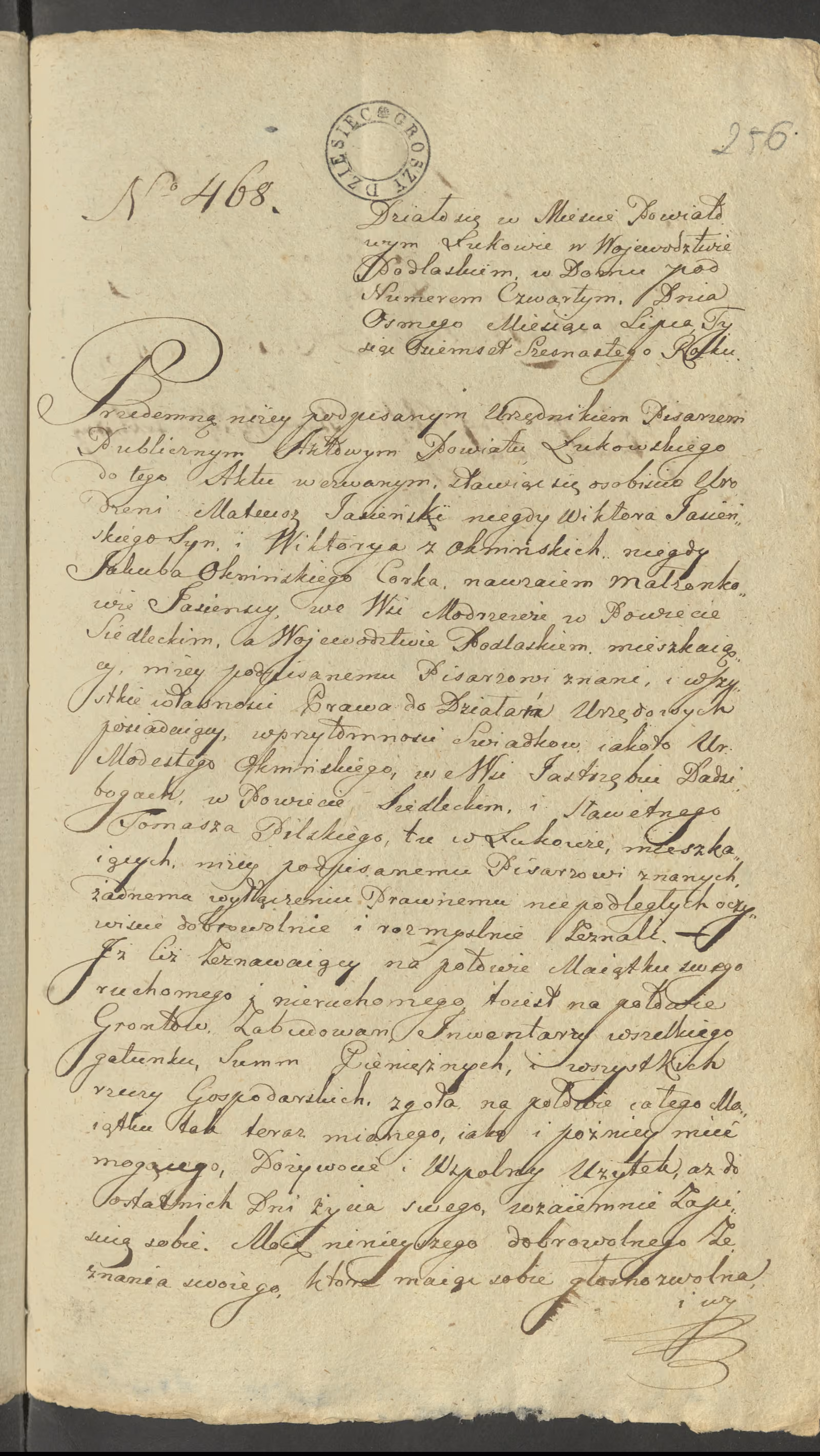 Szaniawski 468/1816, s. 1