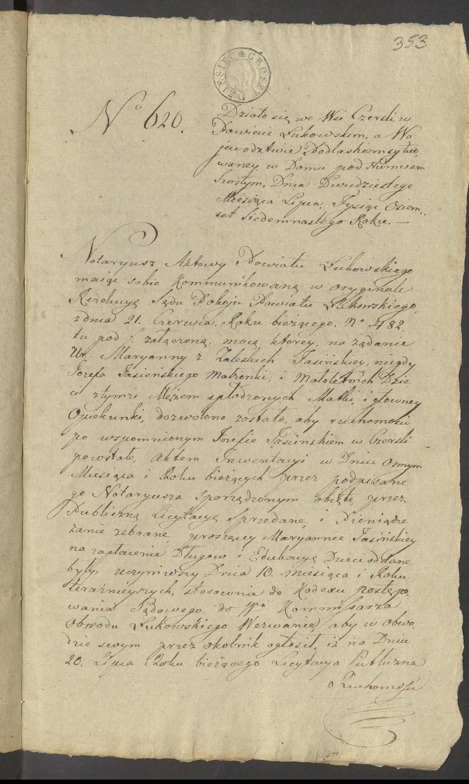 Szaniawski 620/1817, s. 1