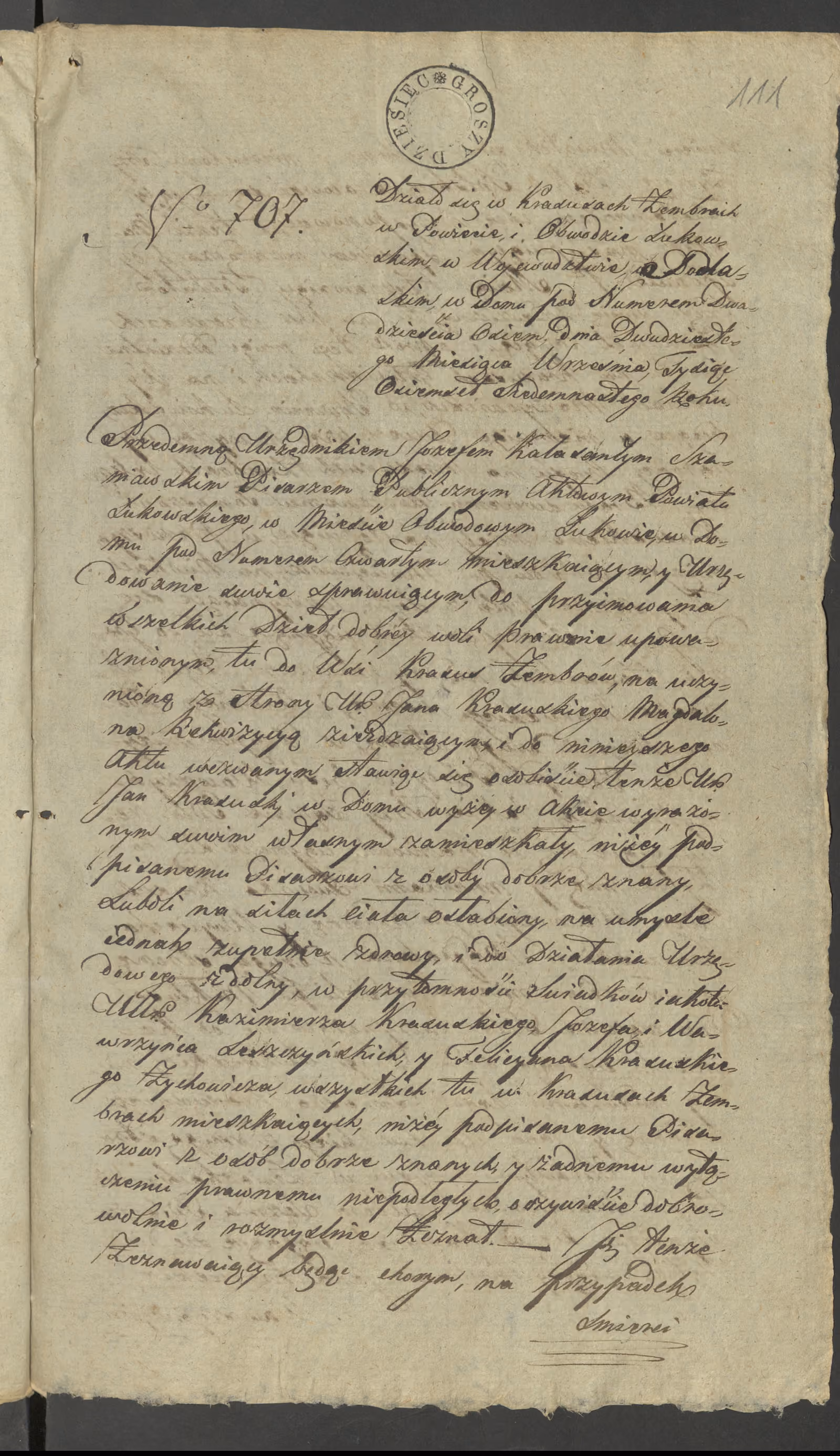 Szaniawski 707/1817, s. 1