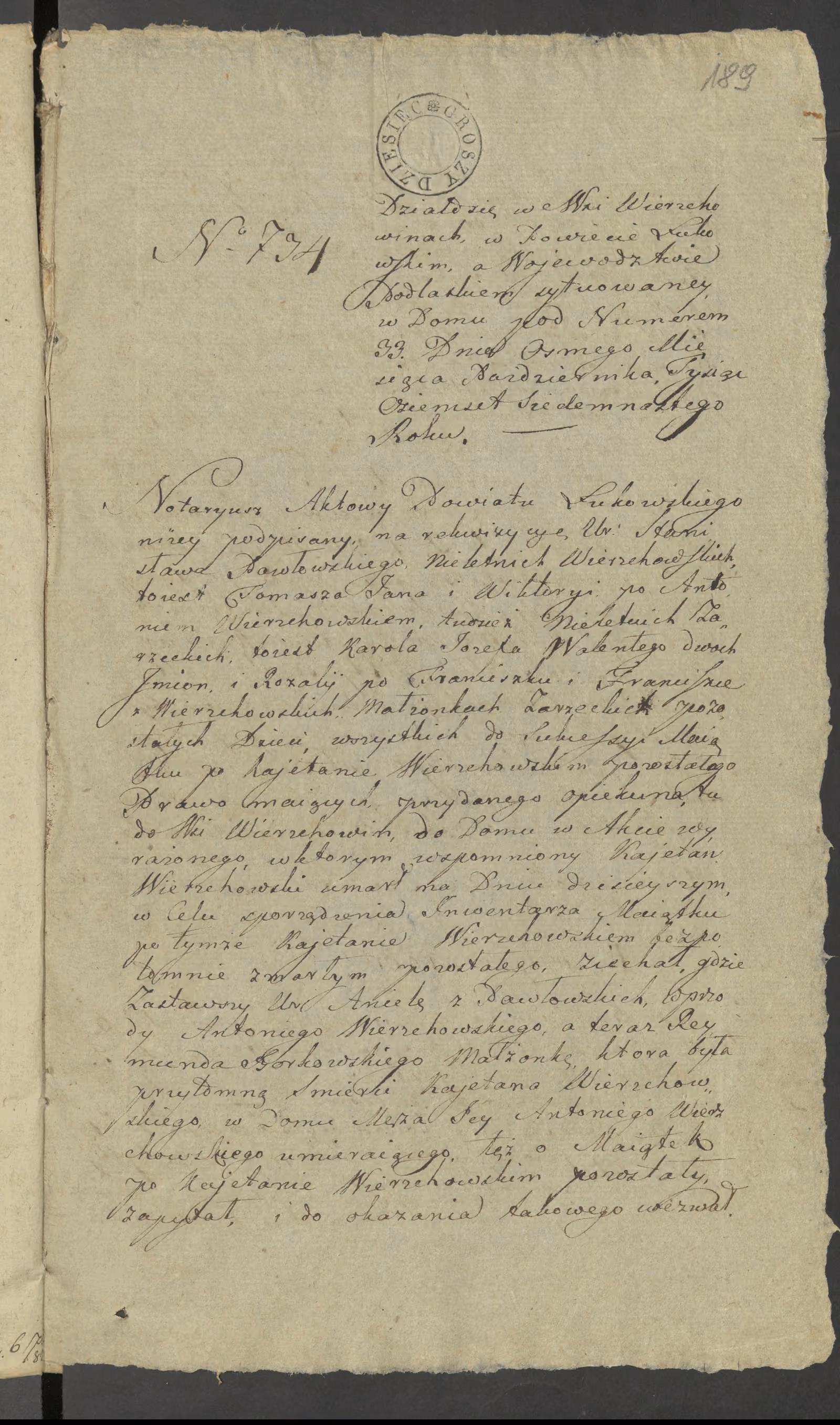 Szaniawski 734/1817, s. 1
