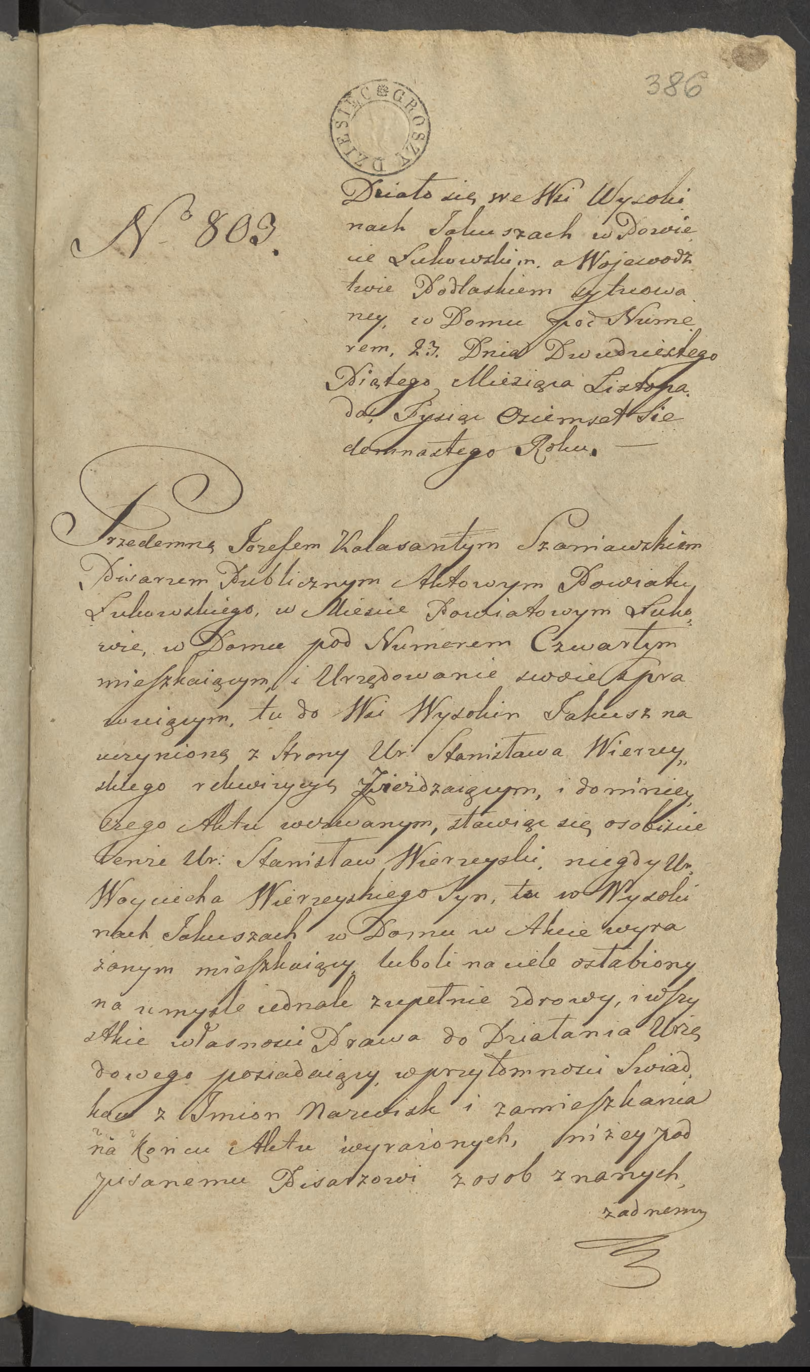 Szaniawski 803/1817, s. 1