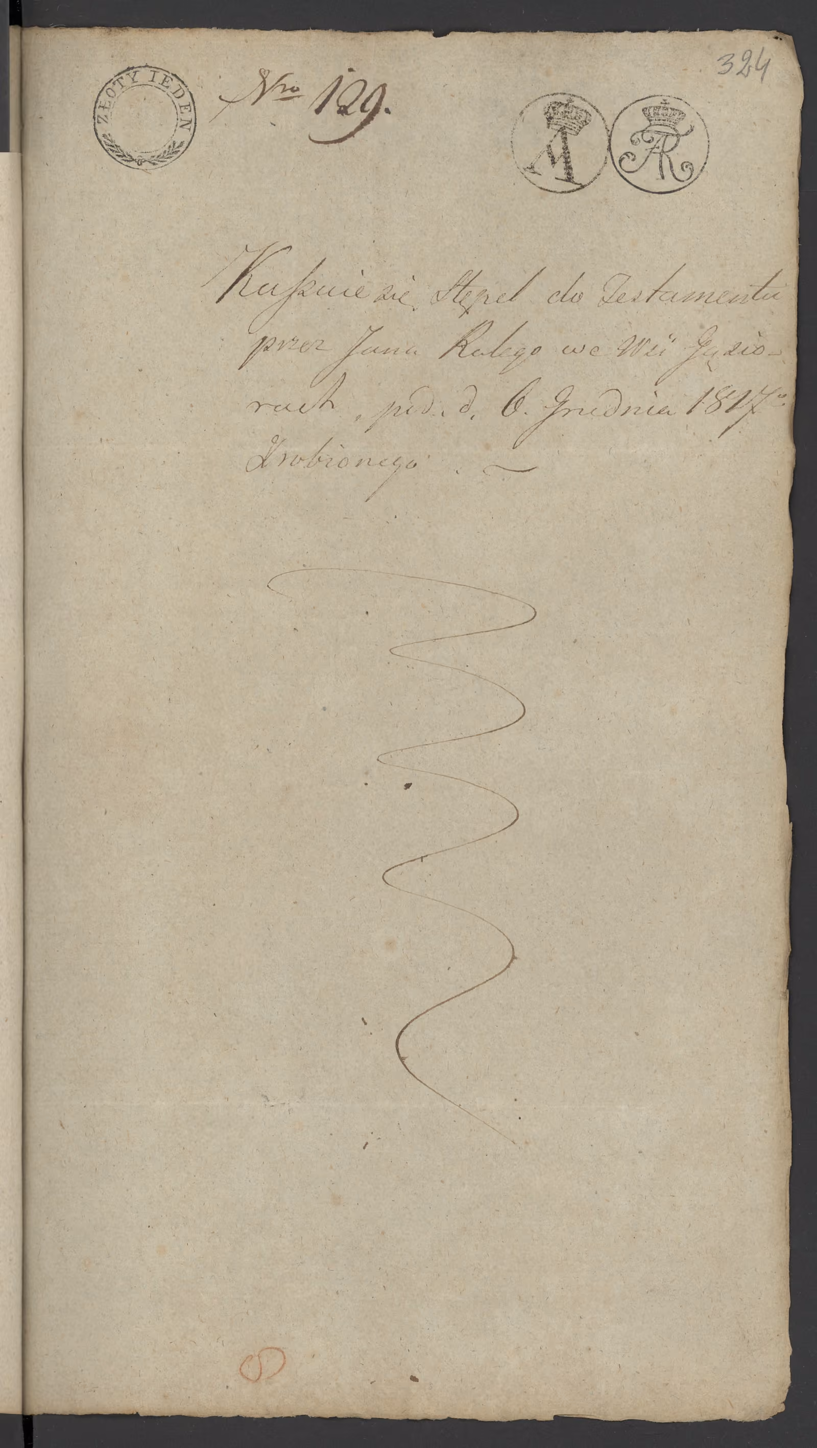 Szaniawski 129/1818, s. 1