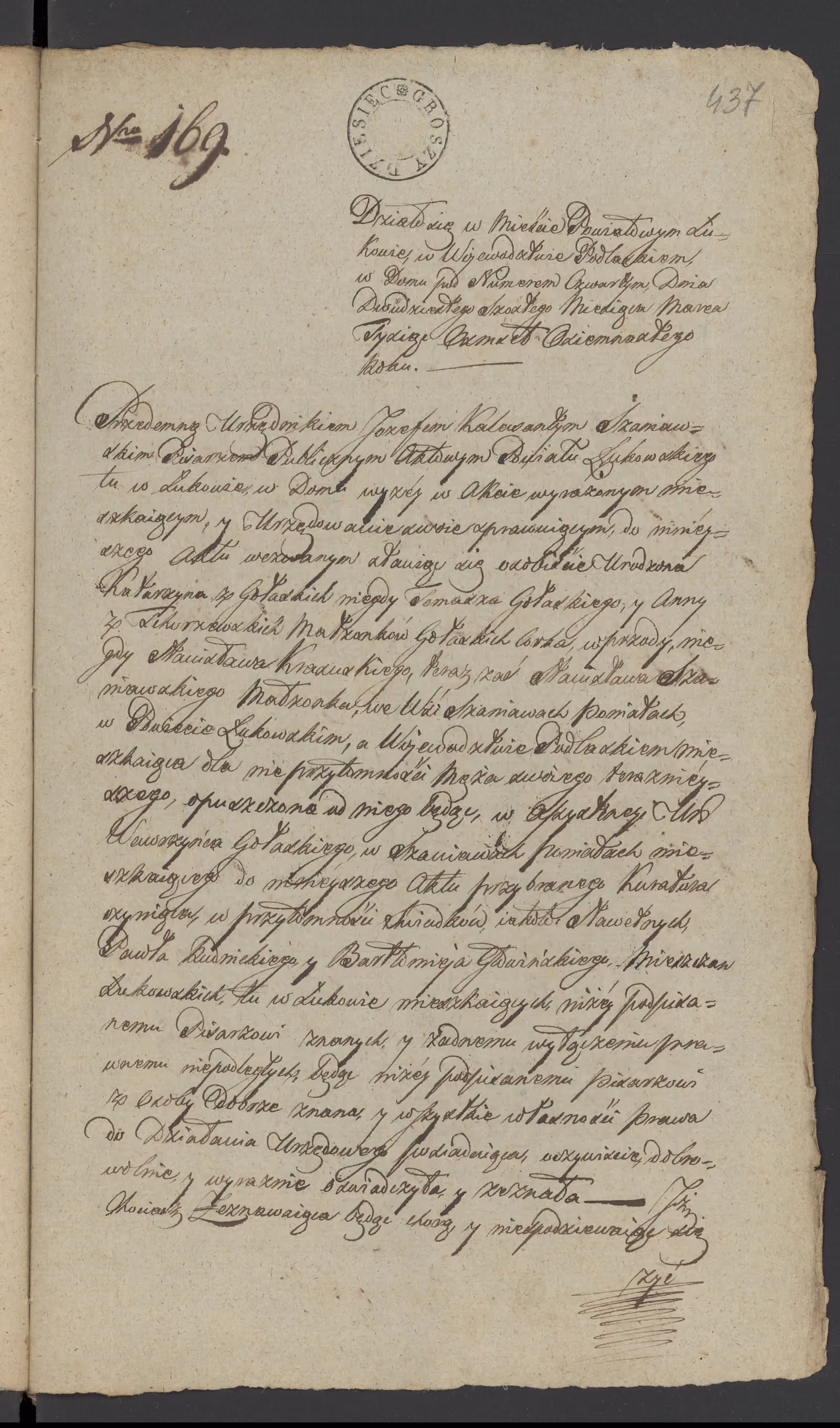 Szaniawski 169/1818, s. 1
