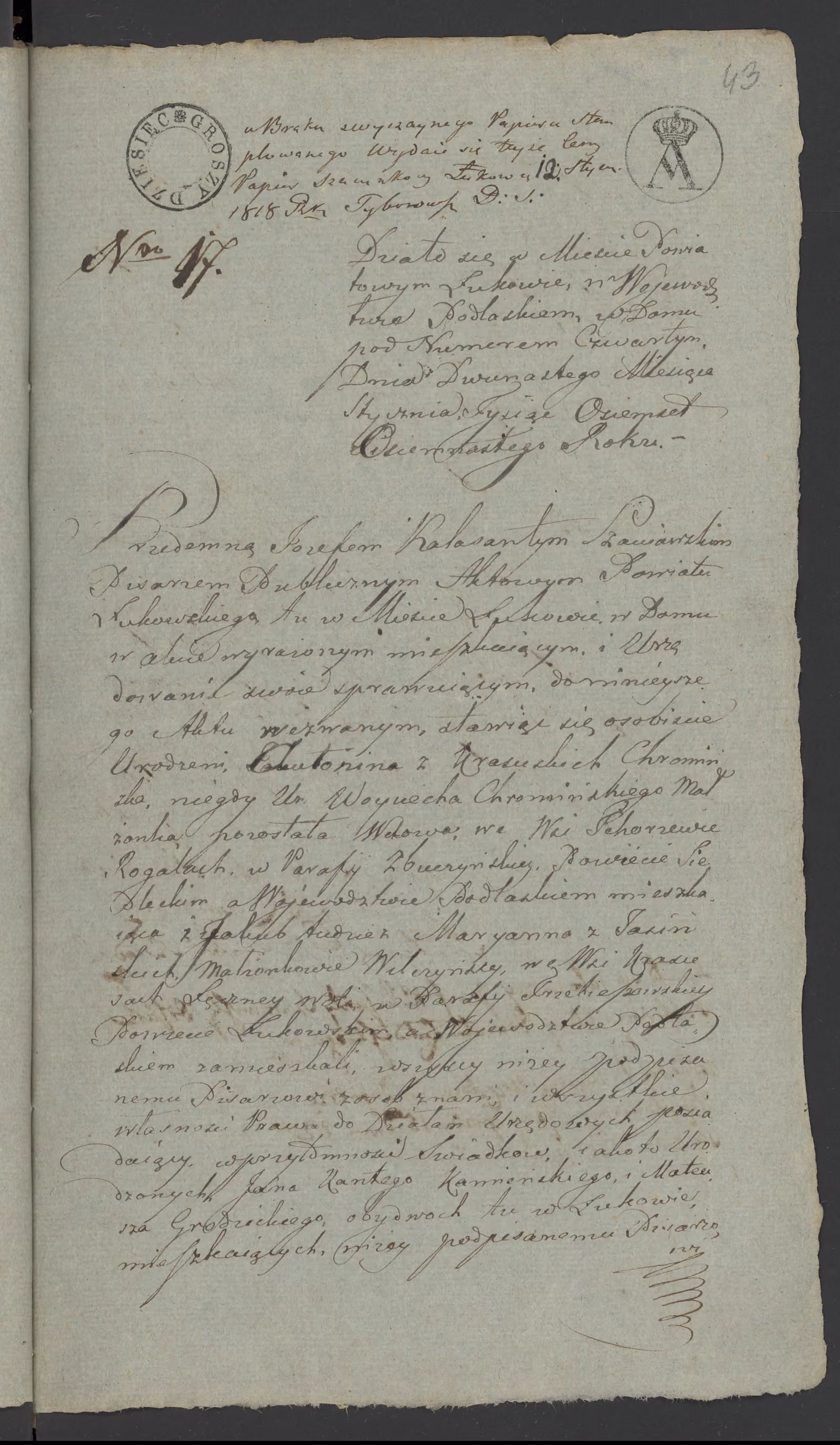 Szaniawski 17/1818, s. 1