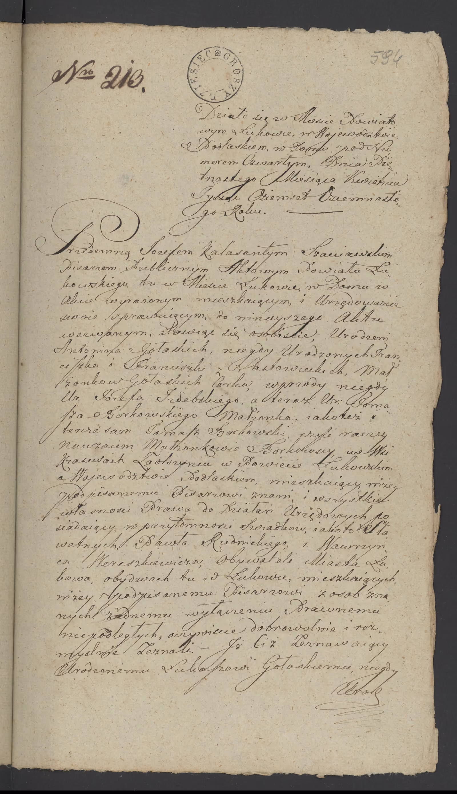 Szaniawski 213/1818, s. 1