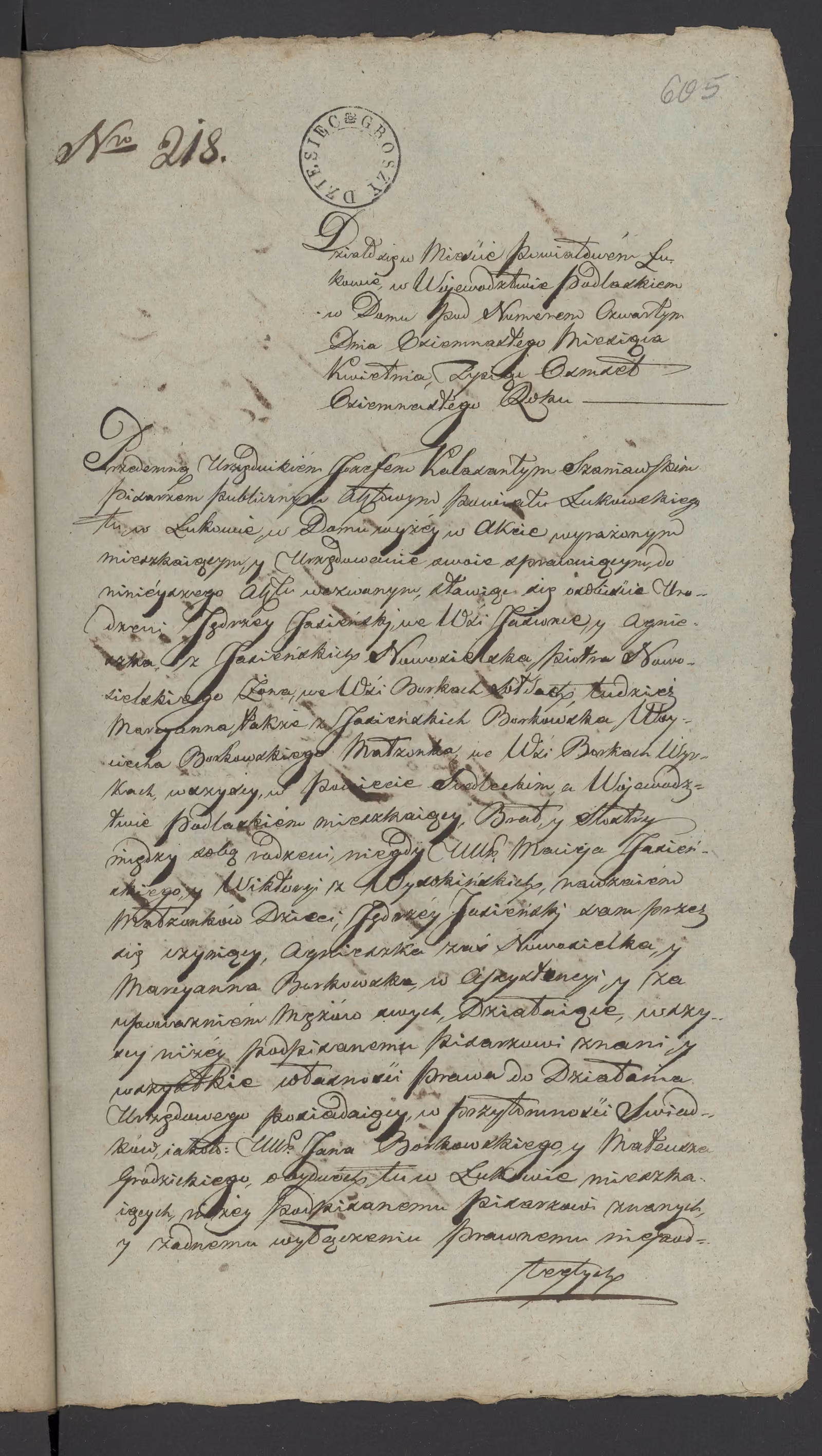 Szaniawski 218/1818, s. 1