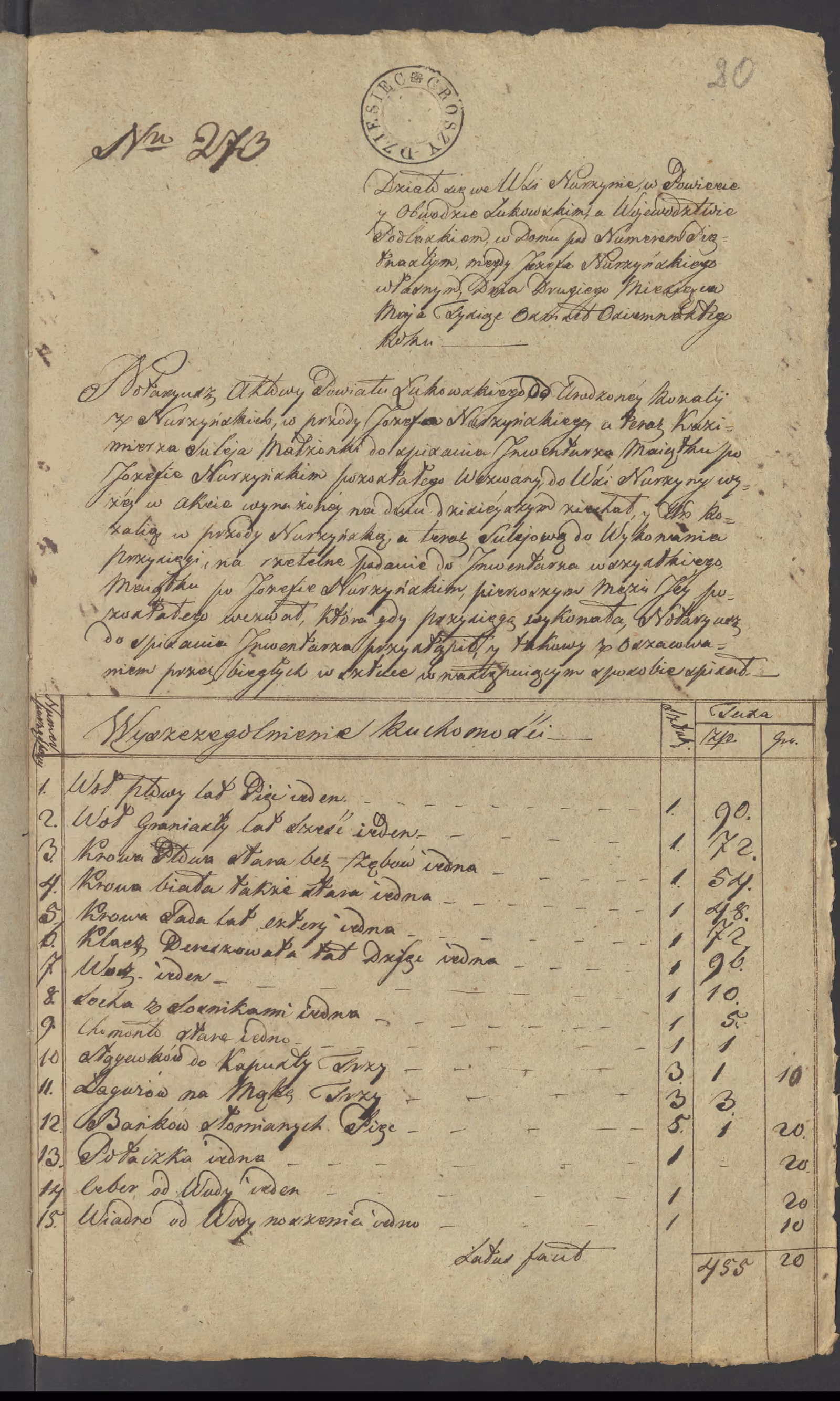 Szaniawski 273/1818, s. 1