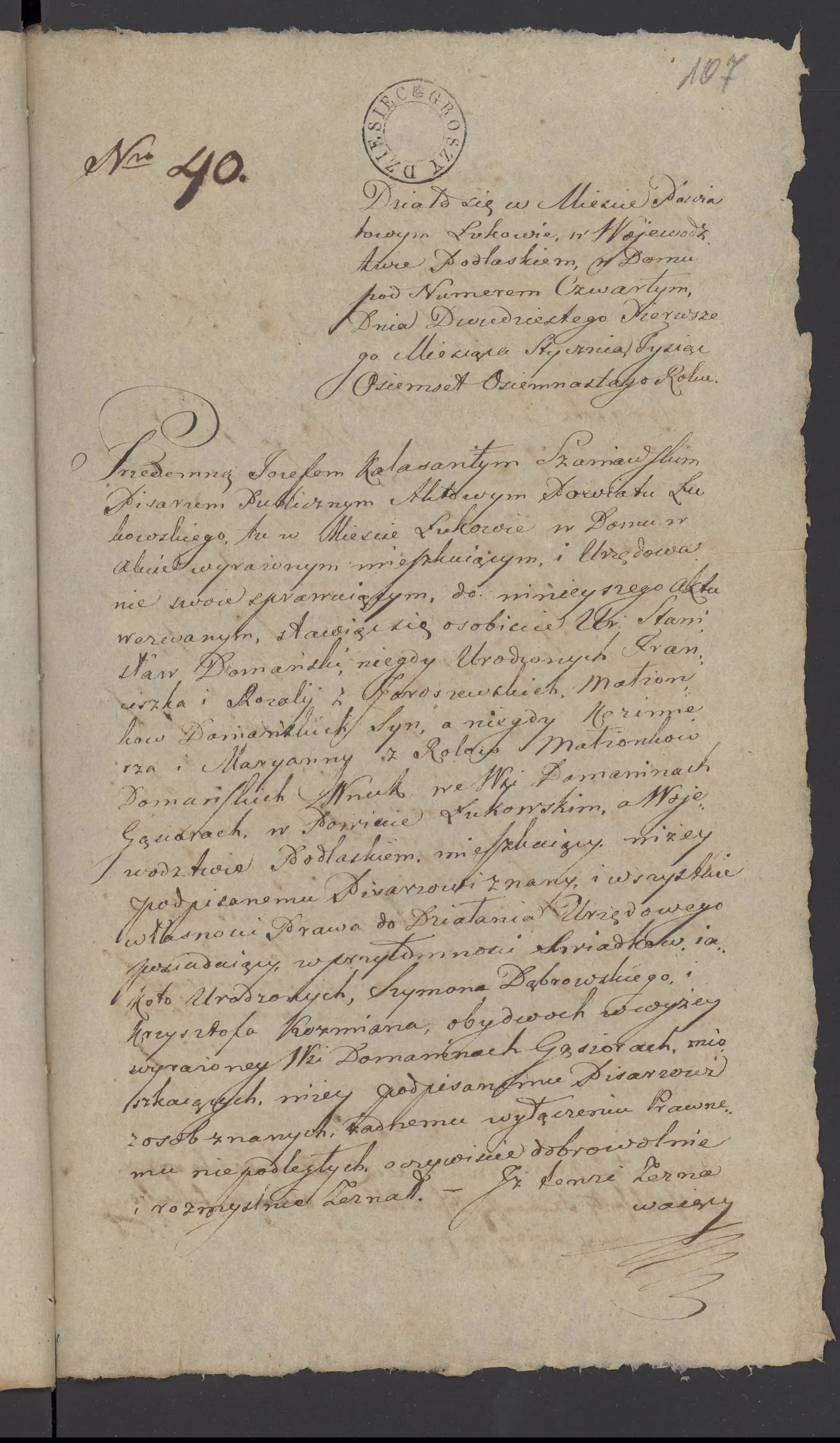 Szaniawski 40/1818, s. 1