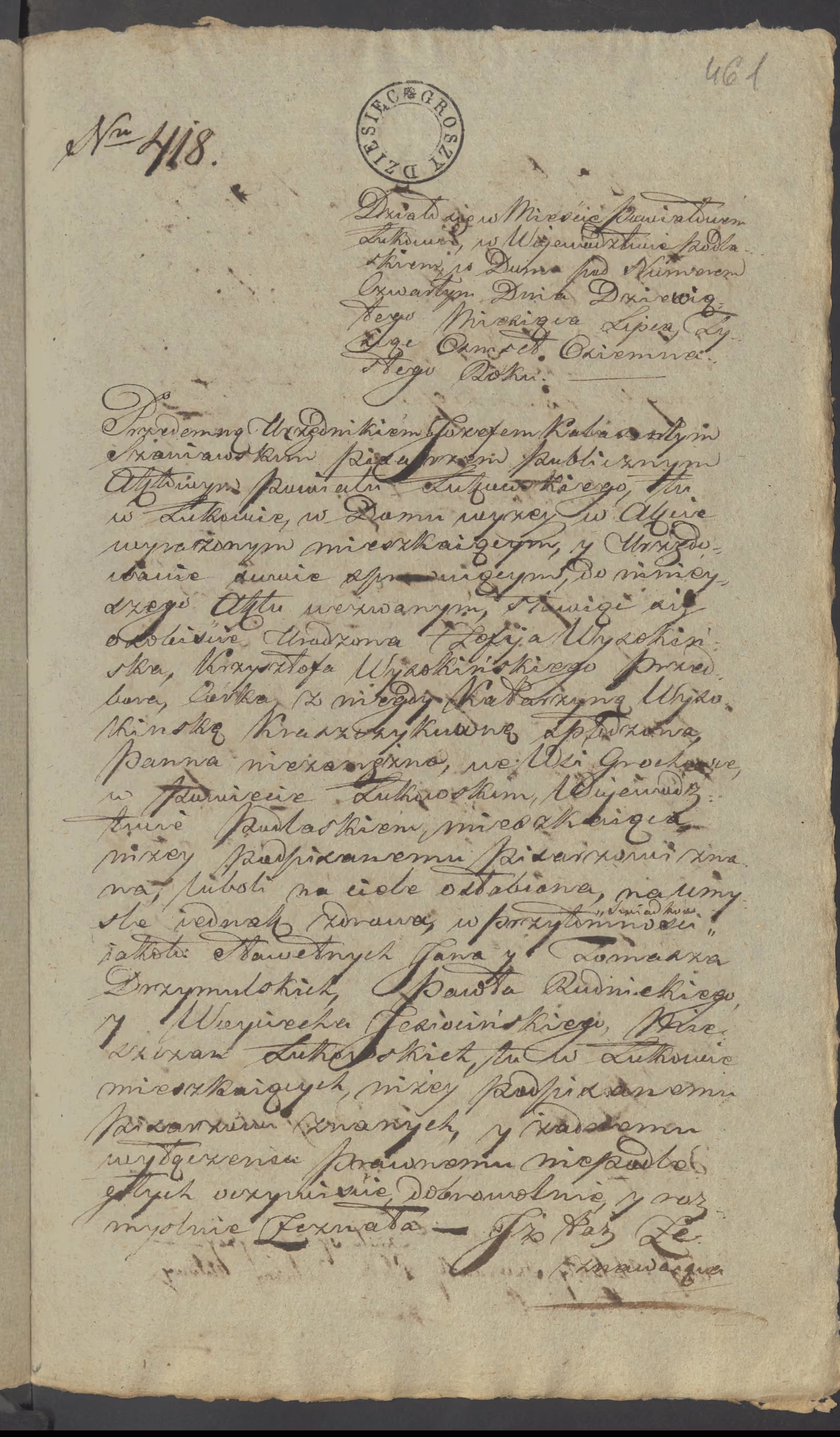 Szaniawski 418/1818, s. 1