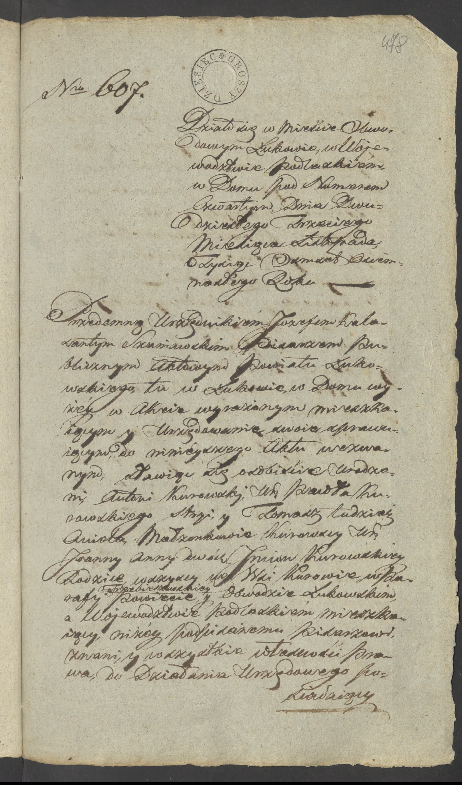 Szaniawski 607/1818, s. 1