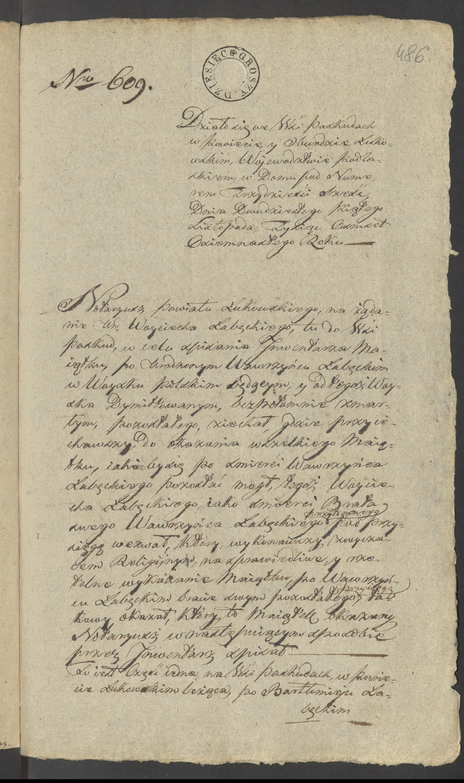 Szaniawski 609/1818, s. 1